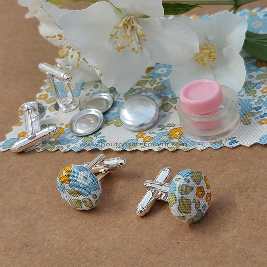 Boutons de manchettes à recouvrir... Simplissime !