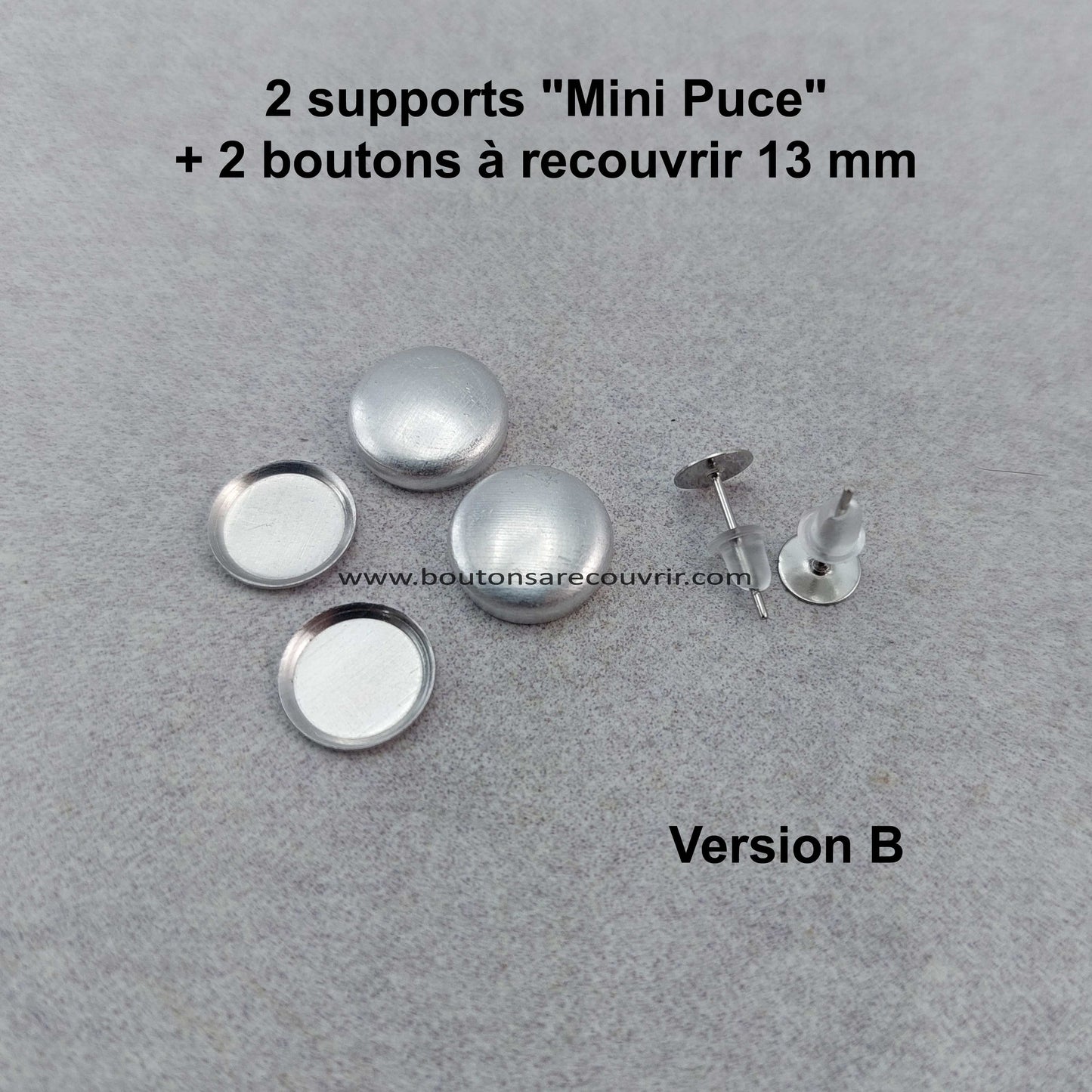 Mini PUCE | Boucles d'oreilles à recouvrir