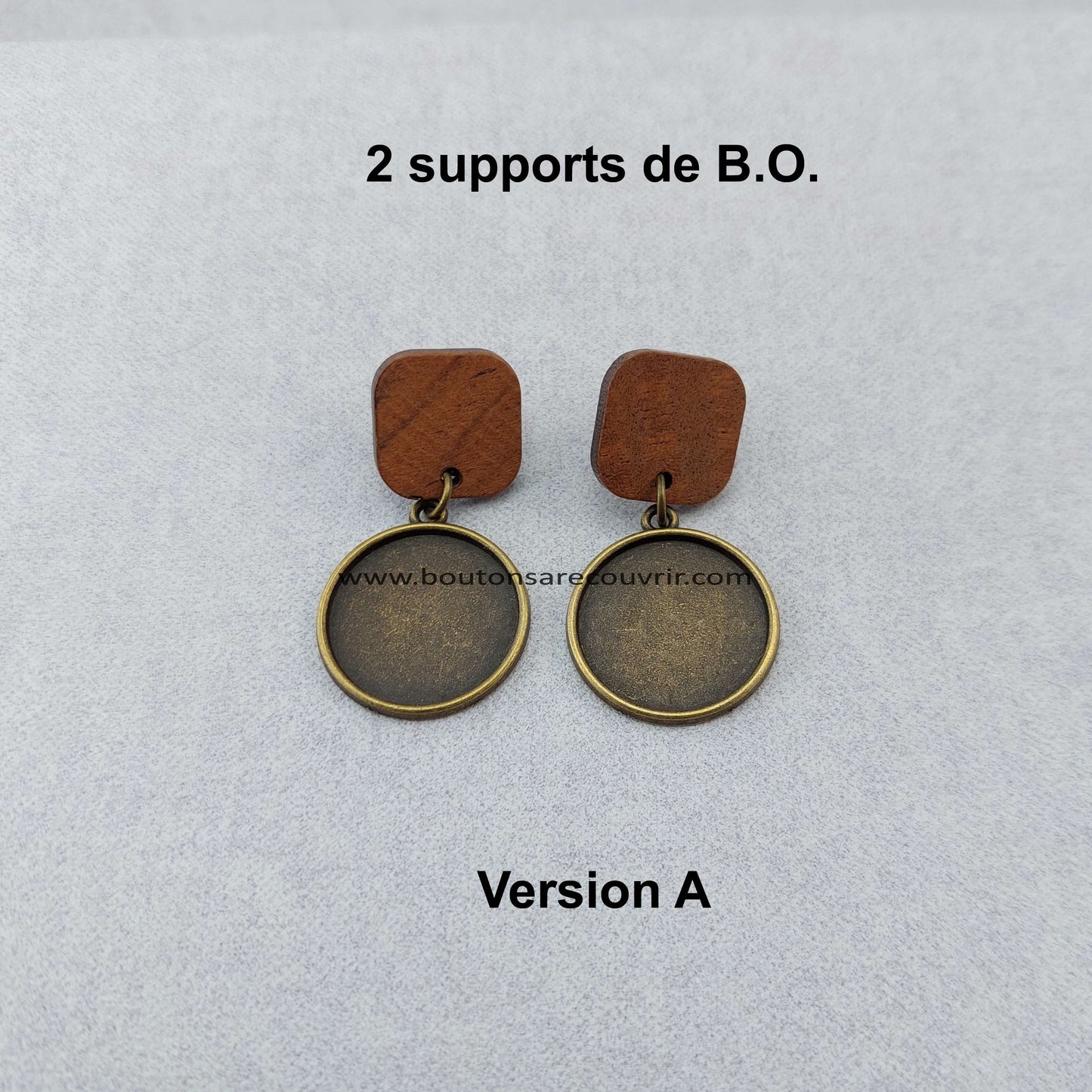BOIS #4 - Boucles oreilles à recouvrir
