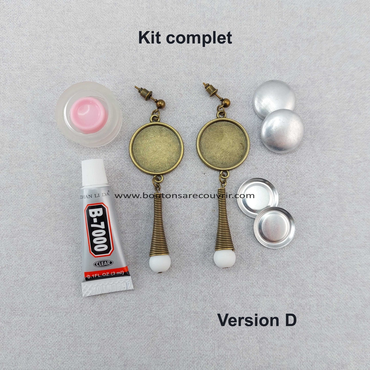 JALLA Blanc | Boucles d'oreilles à recouvrir