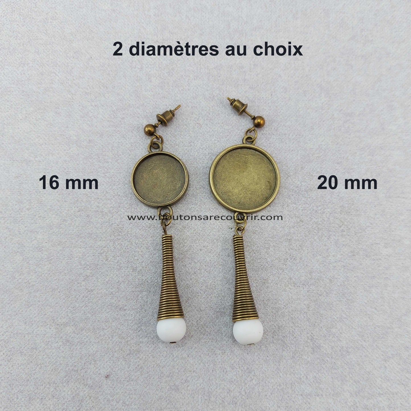 JALLA Blanc | Boucles d'oreilles à recouvrir
