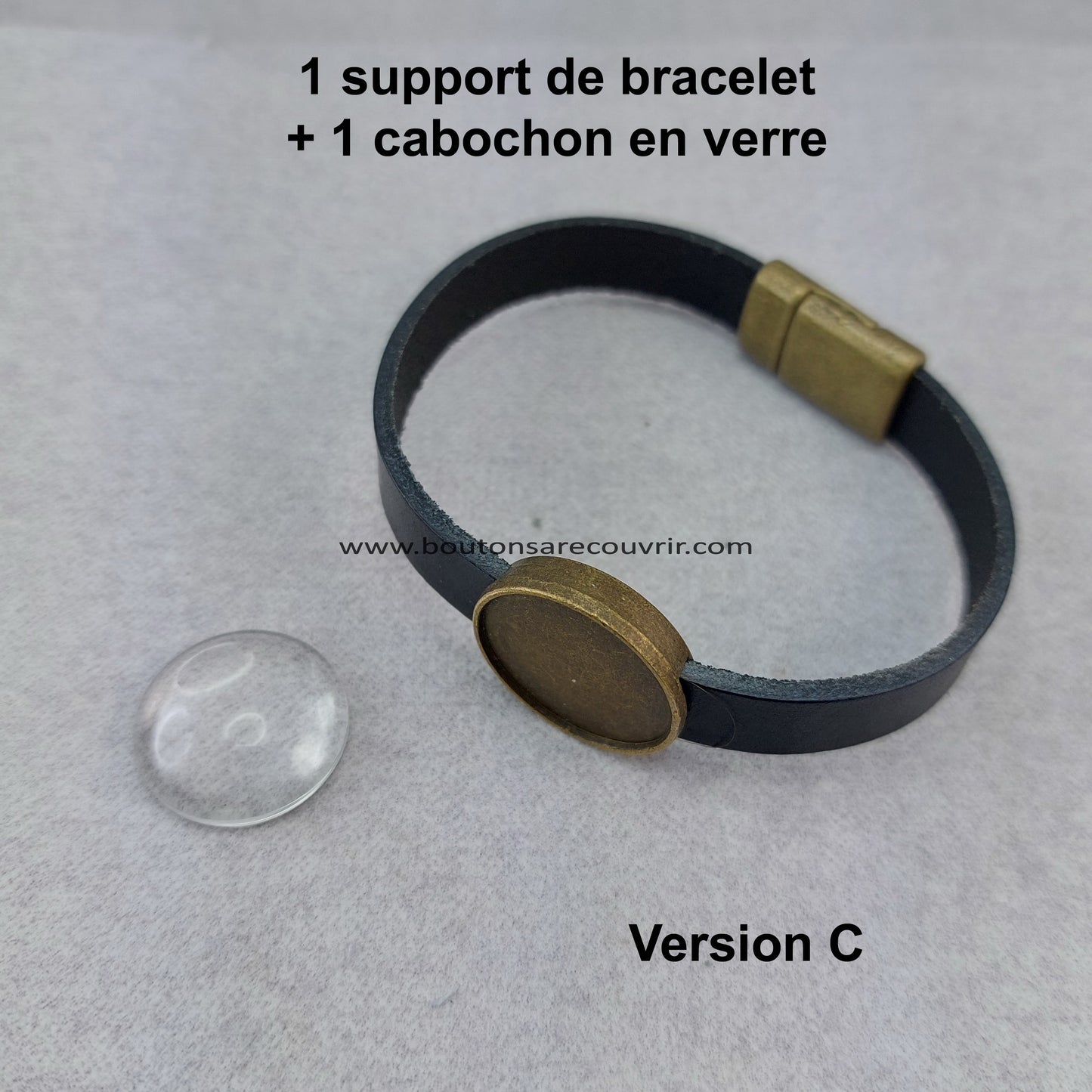 CUIR | Bracelet cuir NOIR