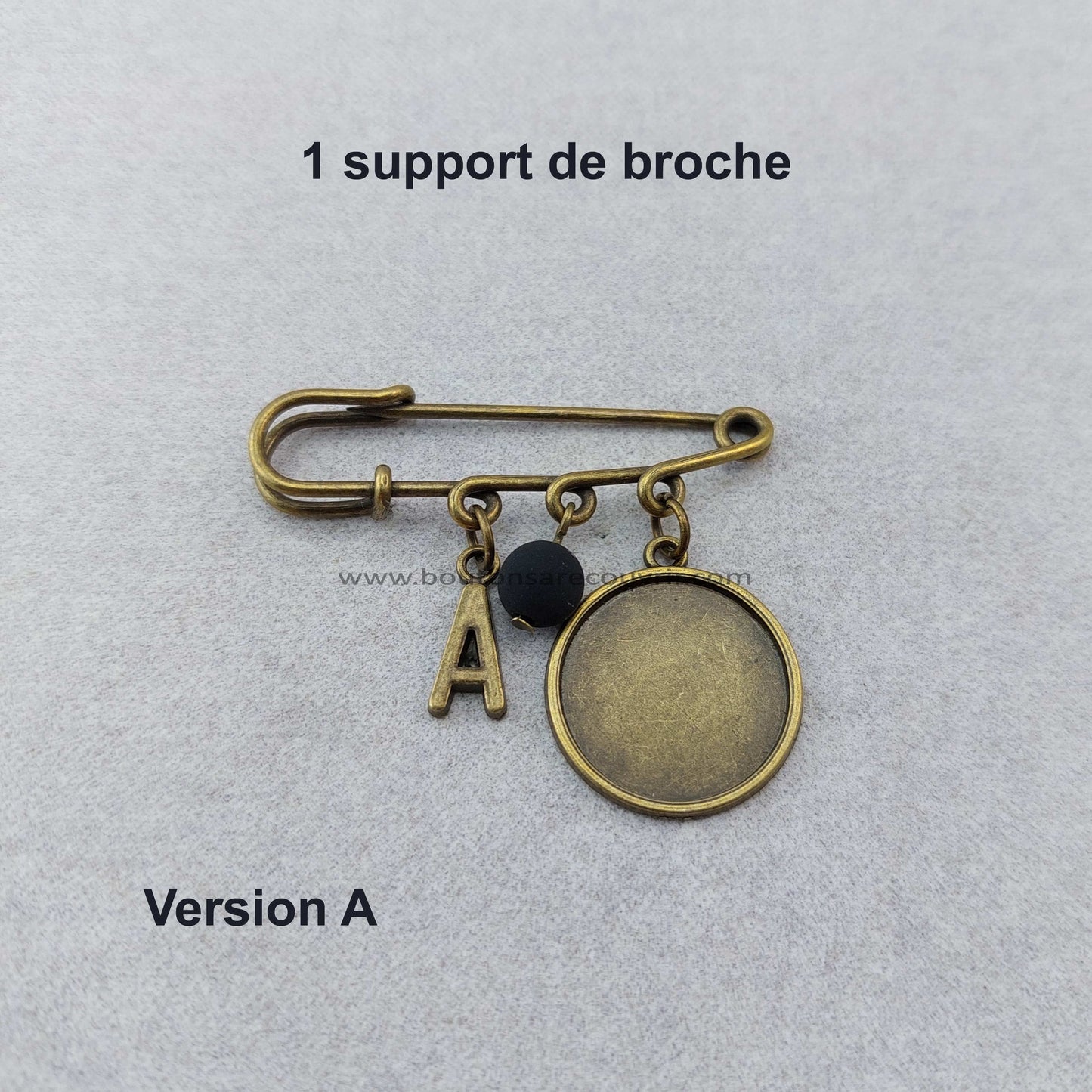 ALPHABET | Broche à recouvrir