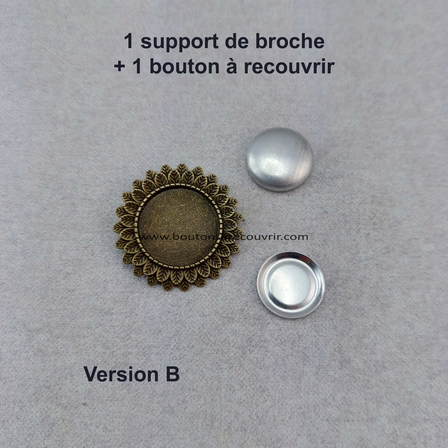 FEUILLE | Broche à recouvrir 20 mm