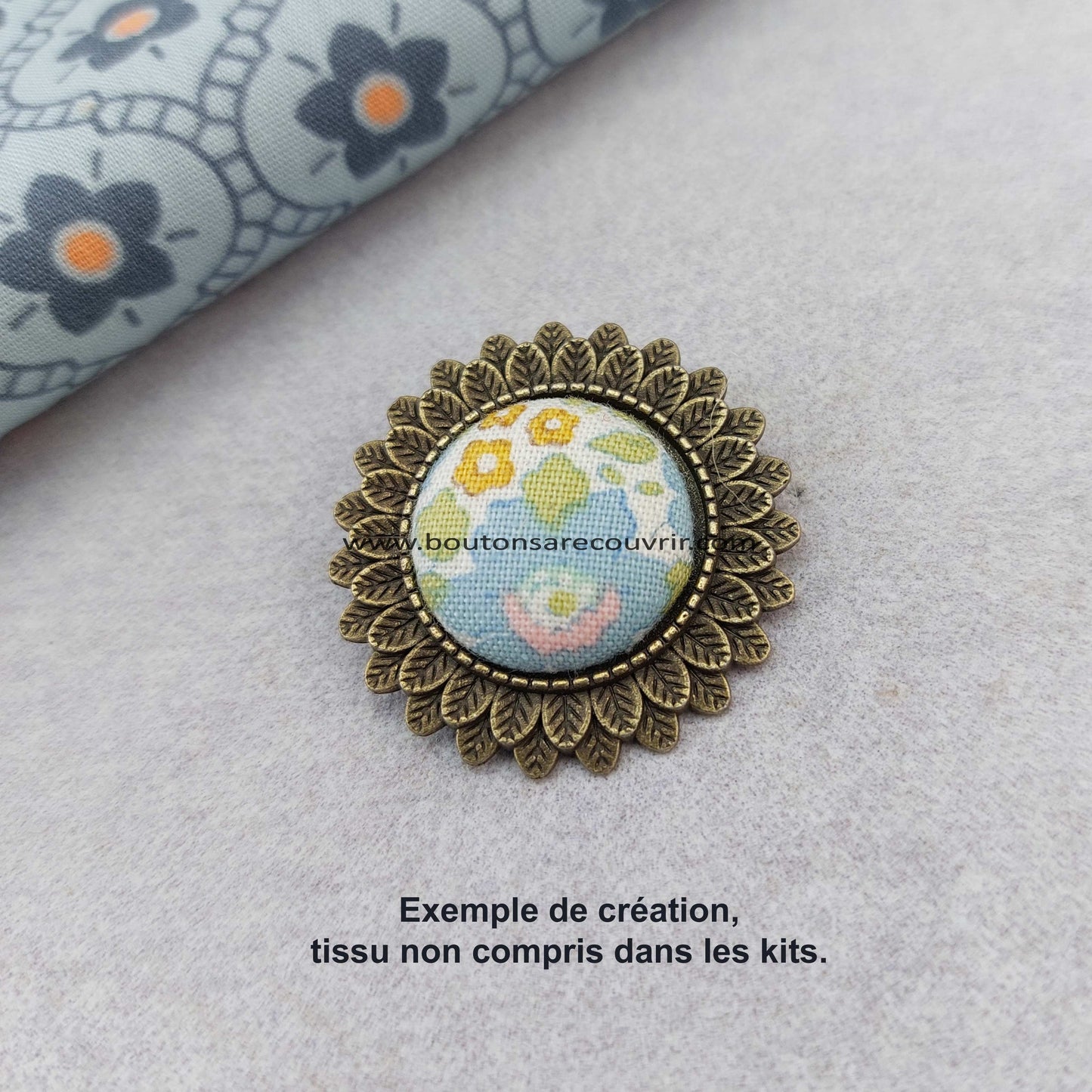 FEUILLE | Broche à recouvrir 20 mm