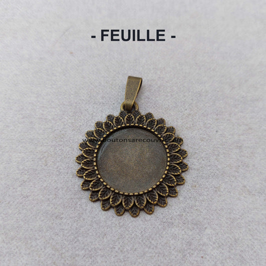 FEUILLE | Pendentif à recouvrir