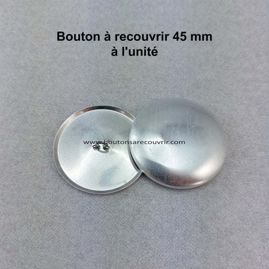 1 bouton à recouvrir 45 mm