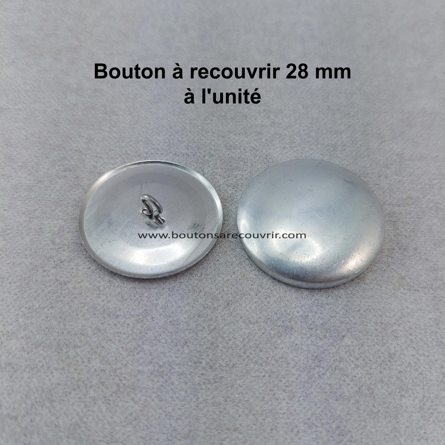 1 bouton à recouvrir 28 mm