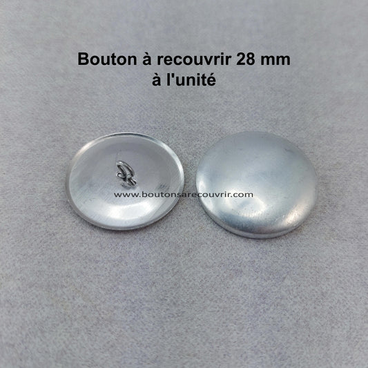 1 bouton à recouvrir 28 mm