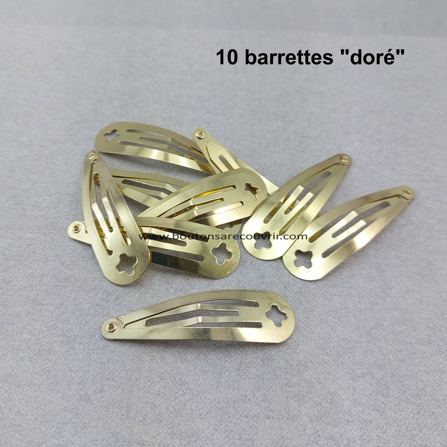 10 barrettes à cheveux de 5 cm