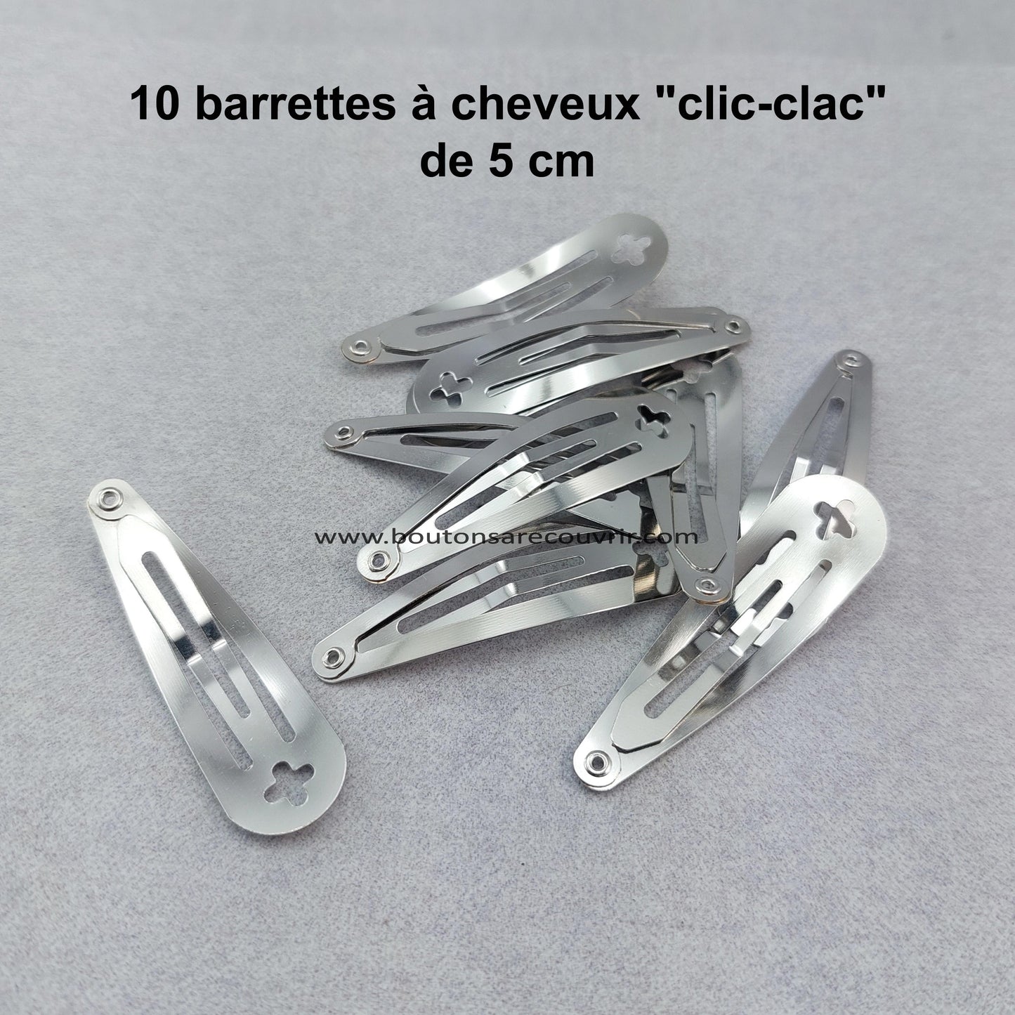 10 barrettes à cheveux de 5 cm
