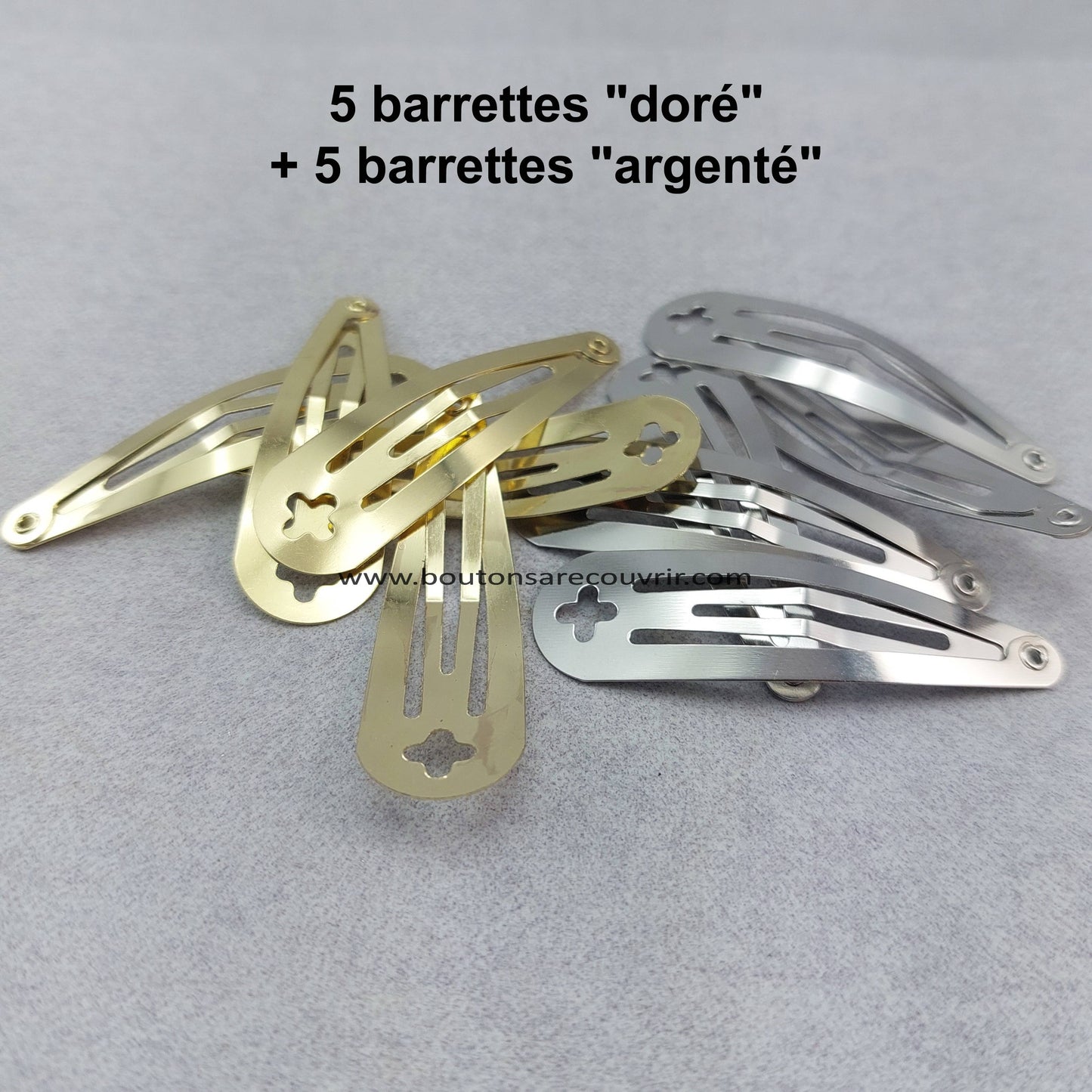 10 barrettes à cheveux de 5 cm
