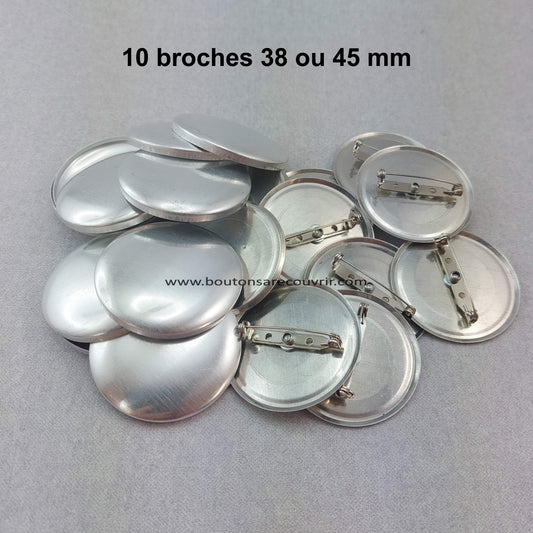 LOU | 10 broches à recouvrir