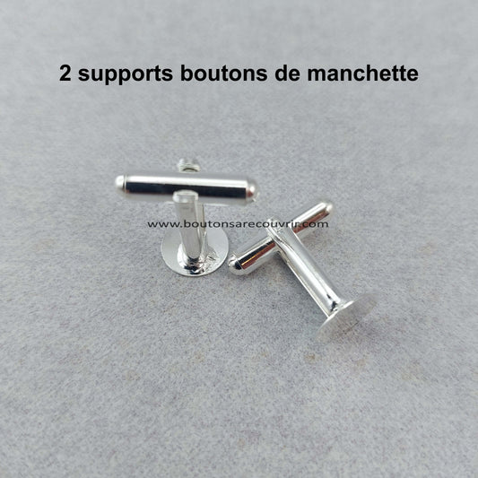 2 supports boutons de manchette