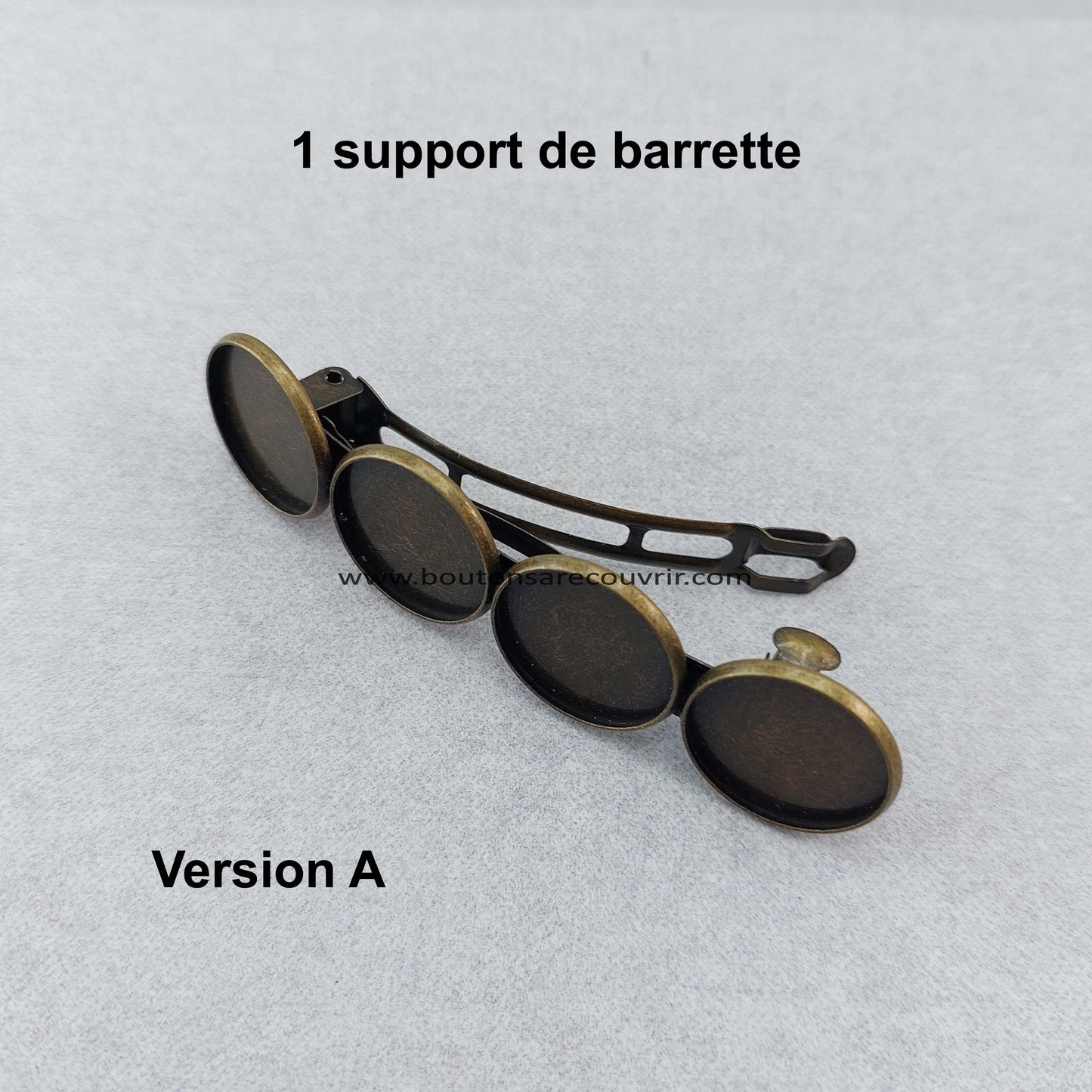 Barrettes à cheveux personnalisable avec boutons à recouvrir
