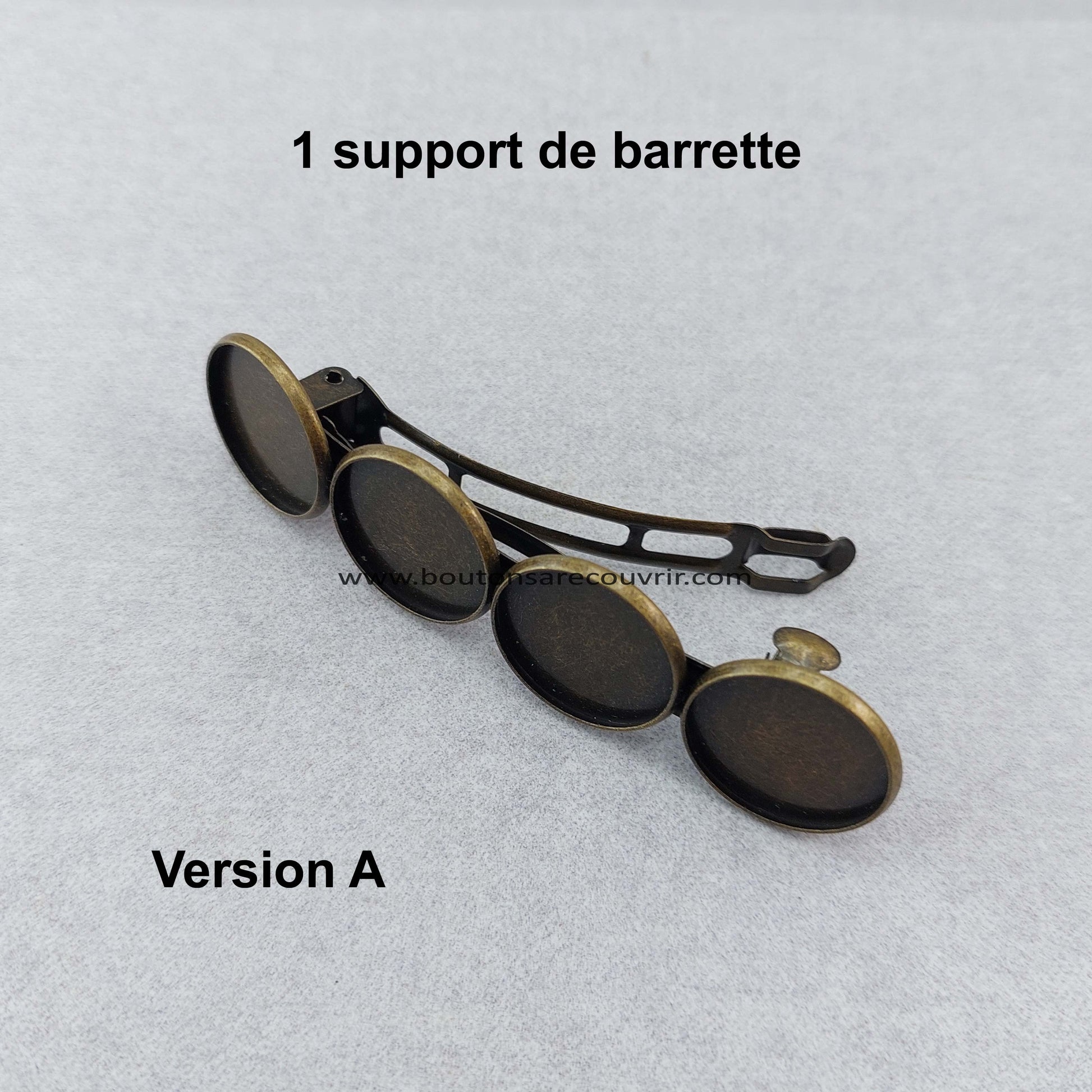 Barrettes à cheveux personnalisable avec boutons à recouvrir