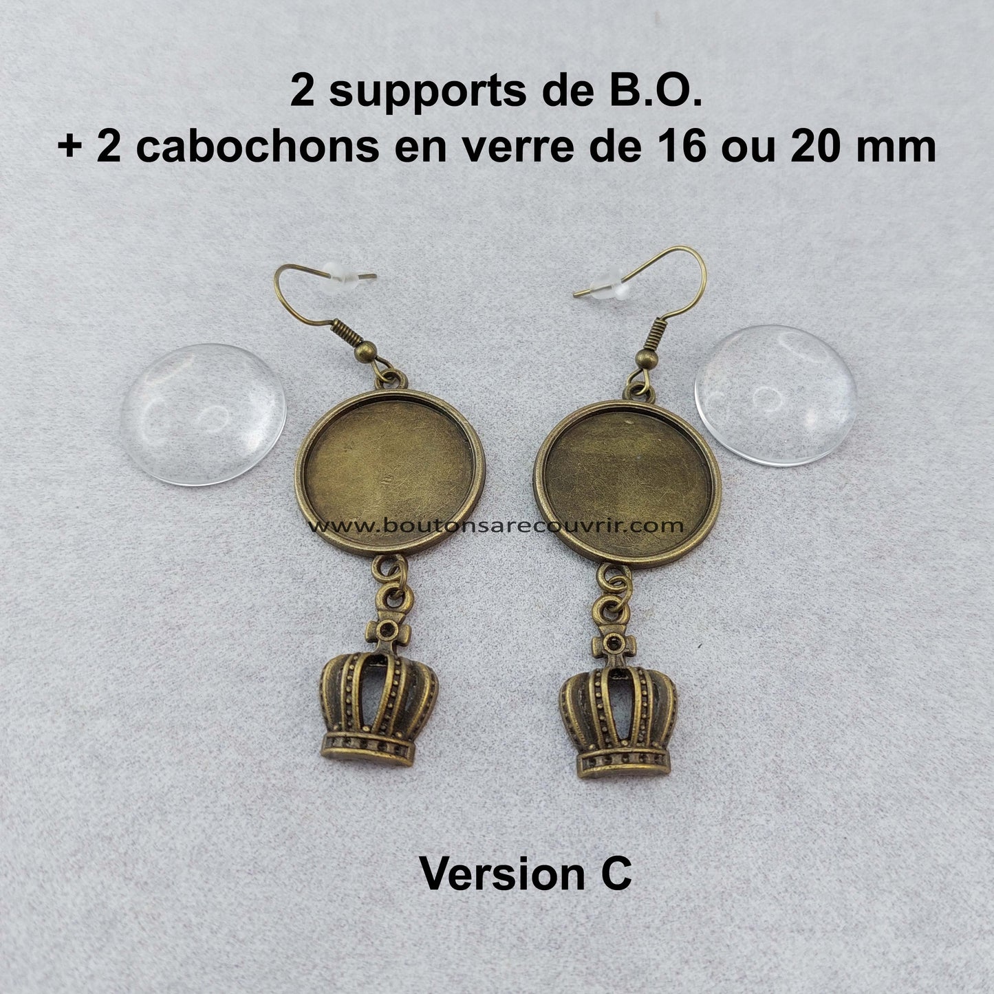 Boutons à recouvrir 19 mm personnalisables