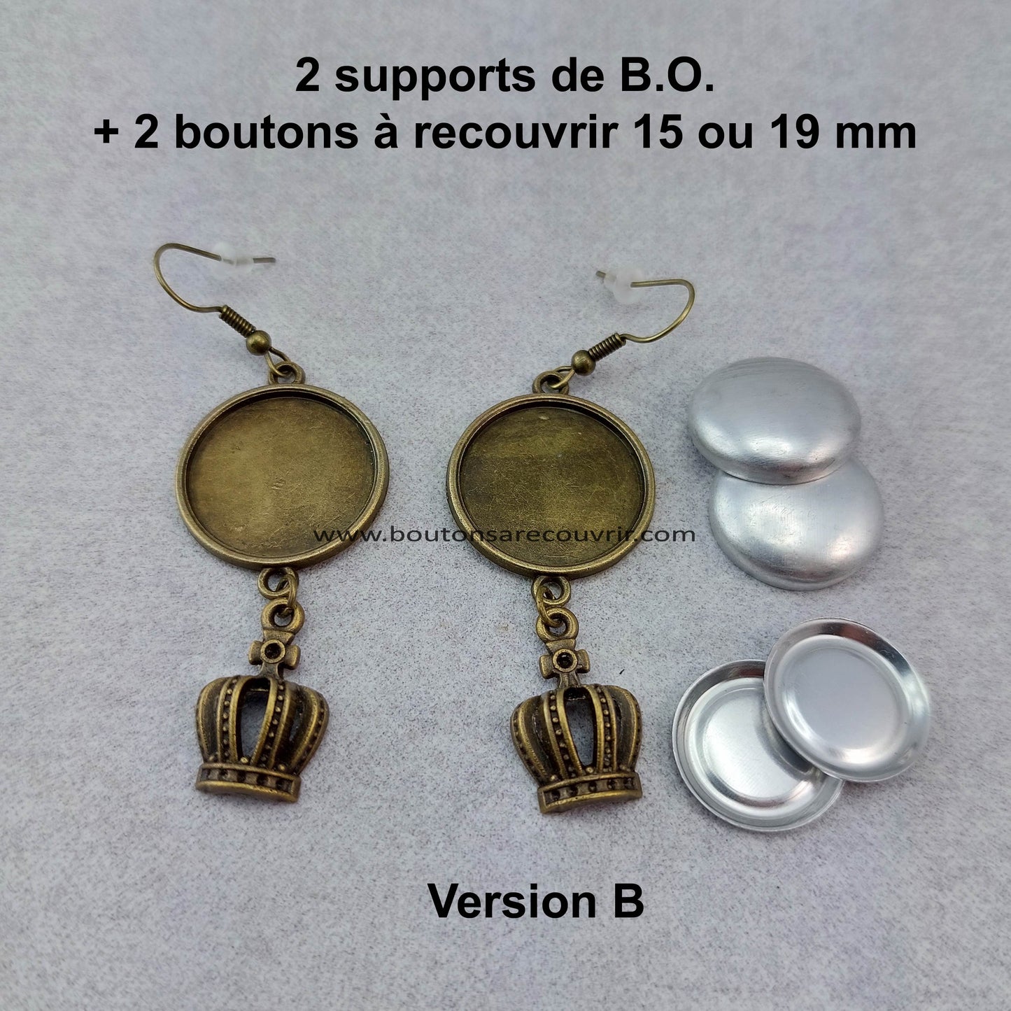CROWN | Boucles d'oreilles