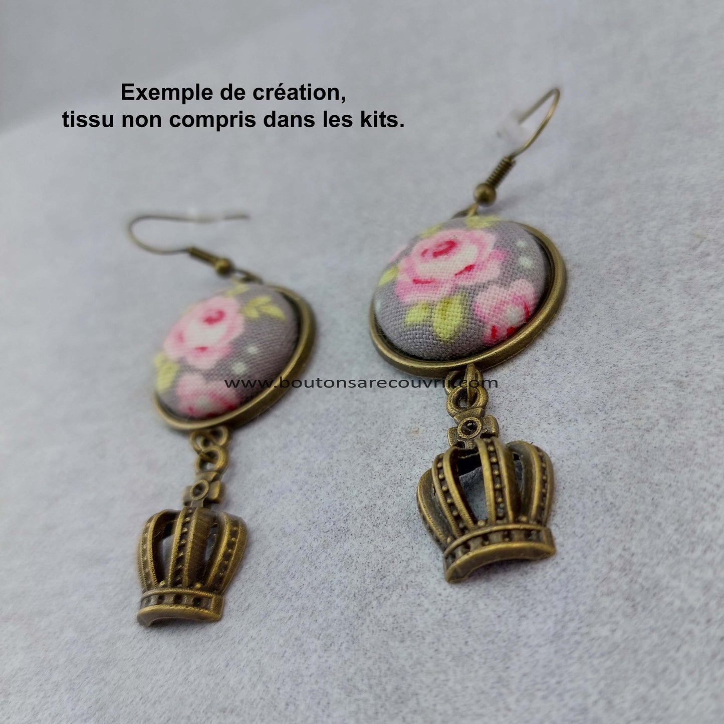 Boutons à recouvrir 19 mm personnalisables