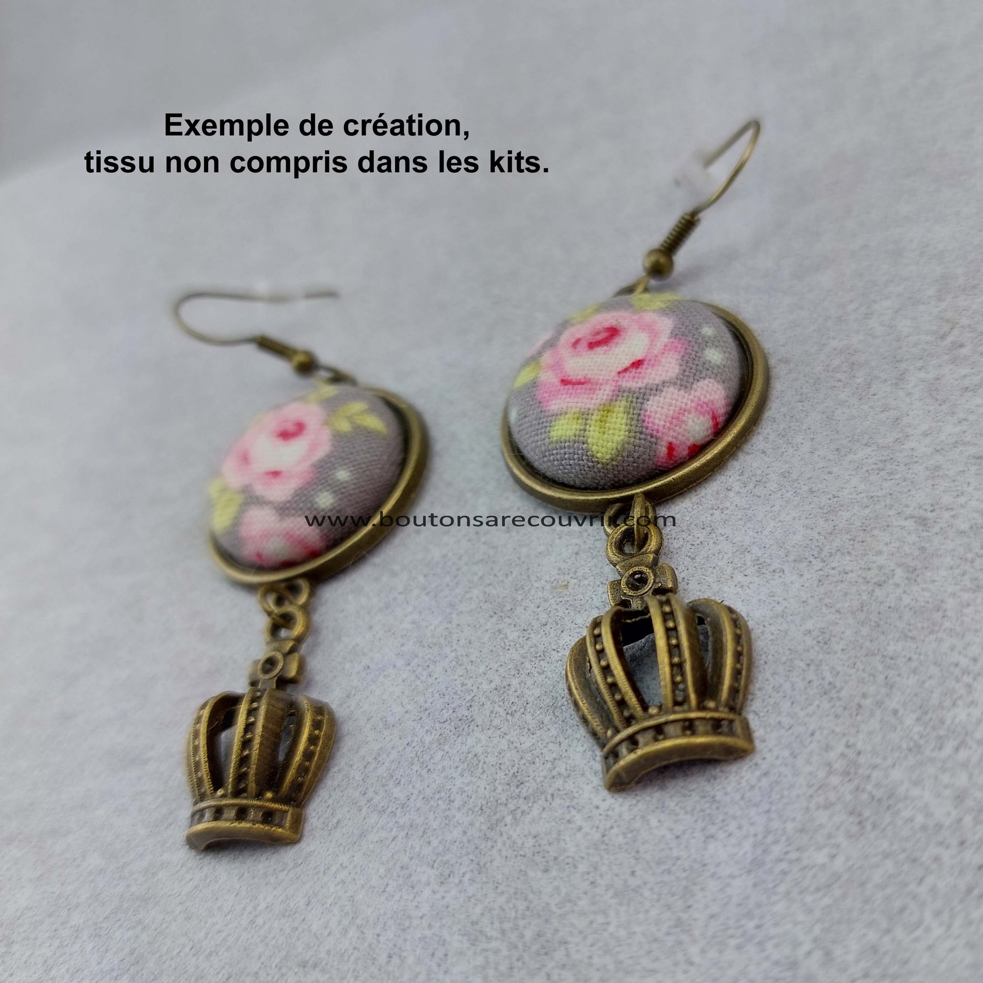 Boutons à recouvrir 19 mm personnalisables