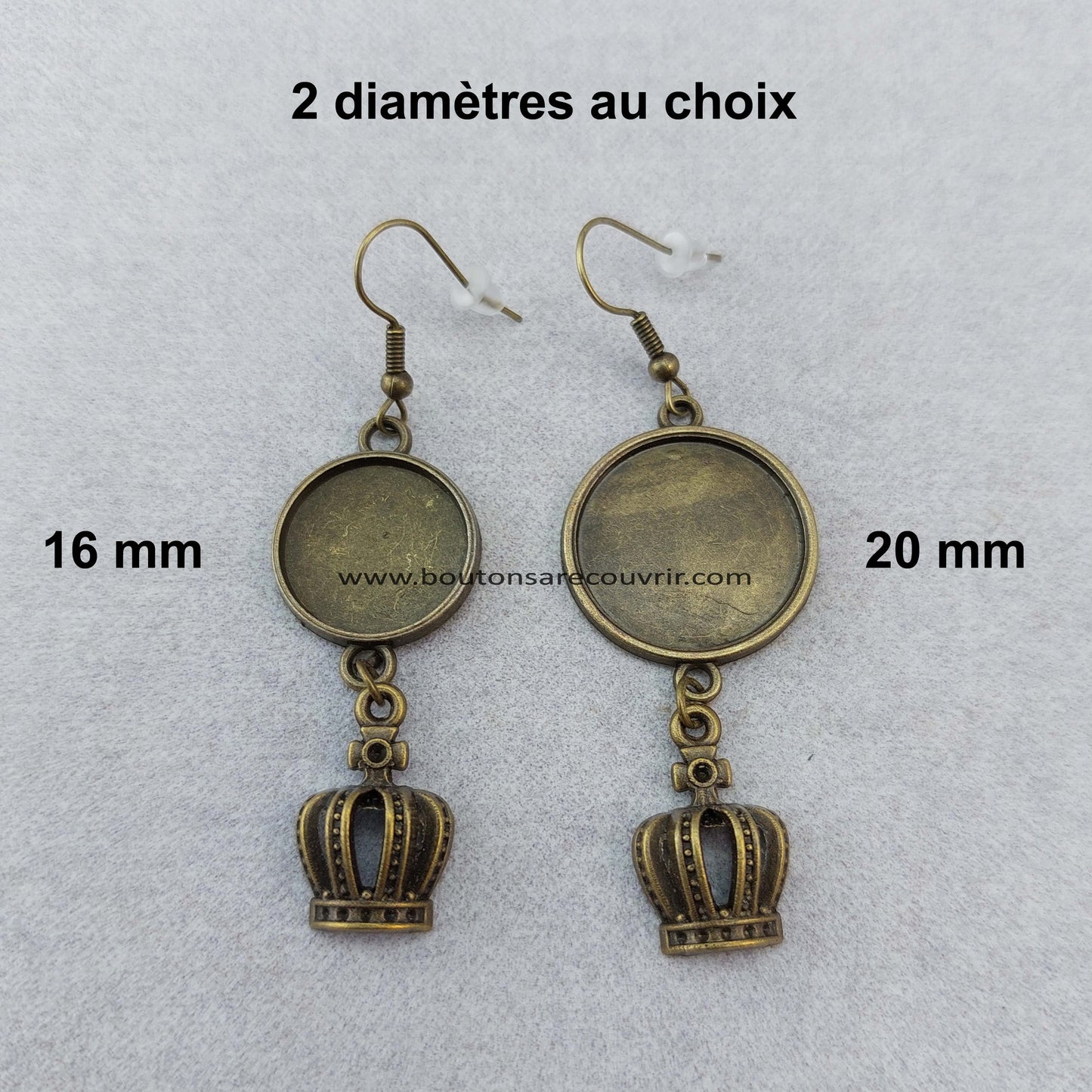 Boutons à recouvrir 19 mm personnalisables