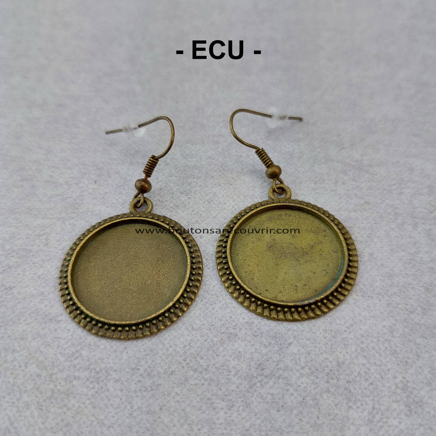 Boutons à recouvrir - Boucles oreilles