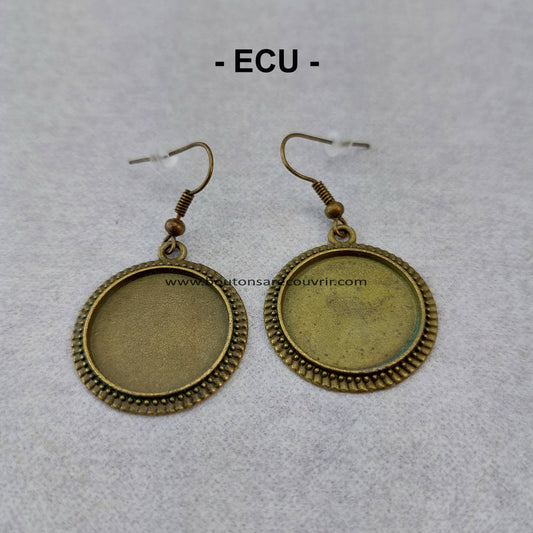 Boutons à recouvrir - Boucles oreilles
