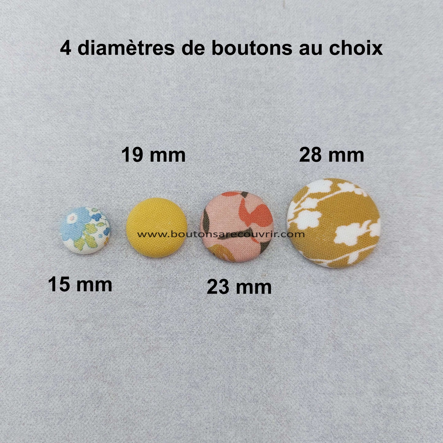 Boucles d'oreilles puces et boutons à recouvrir