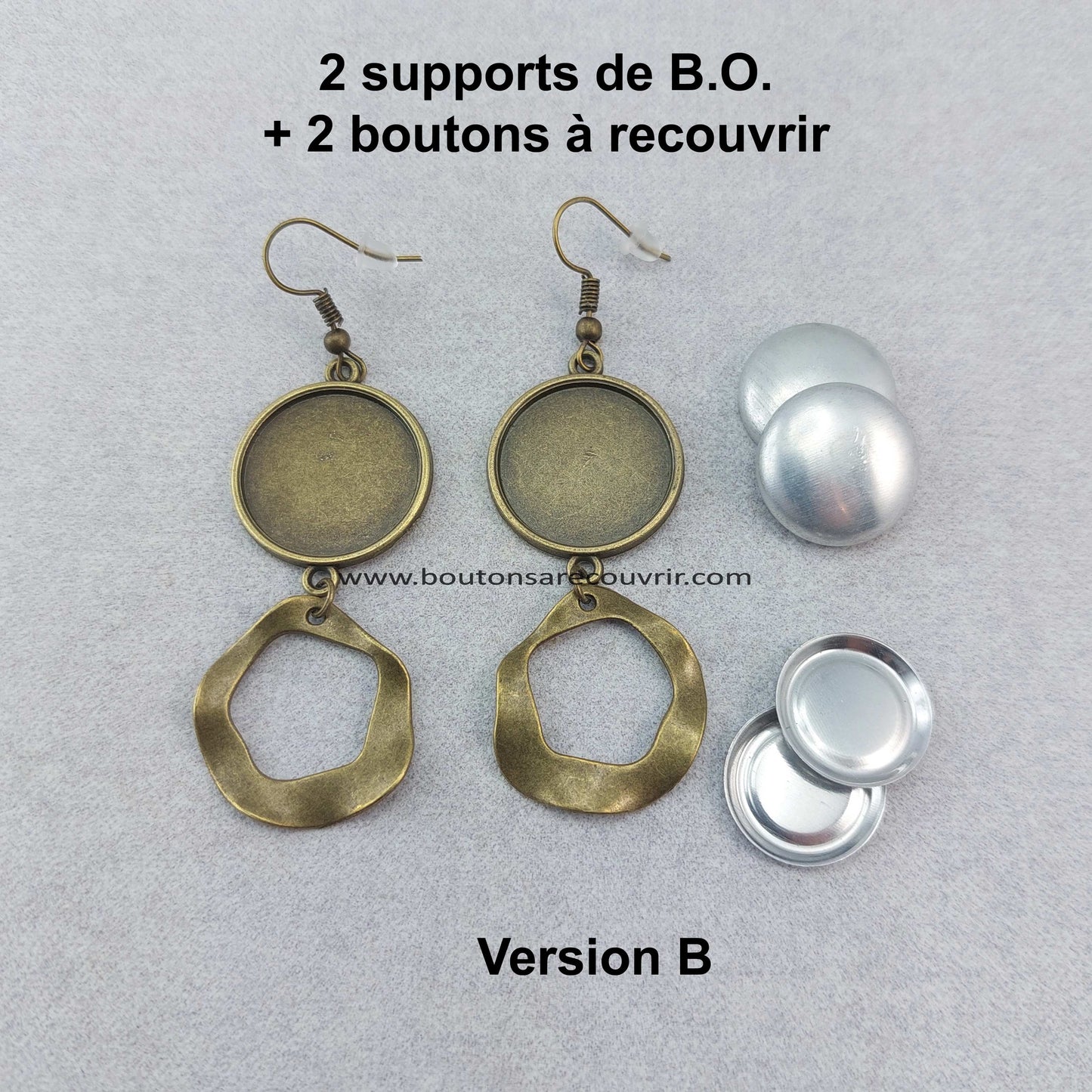 Boucles d'oreilles personnalisables