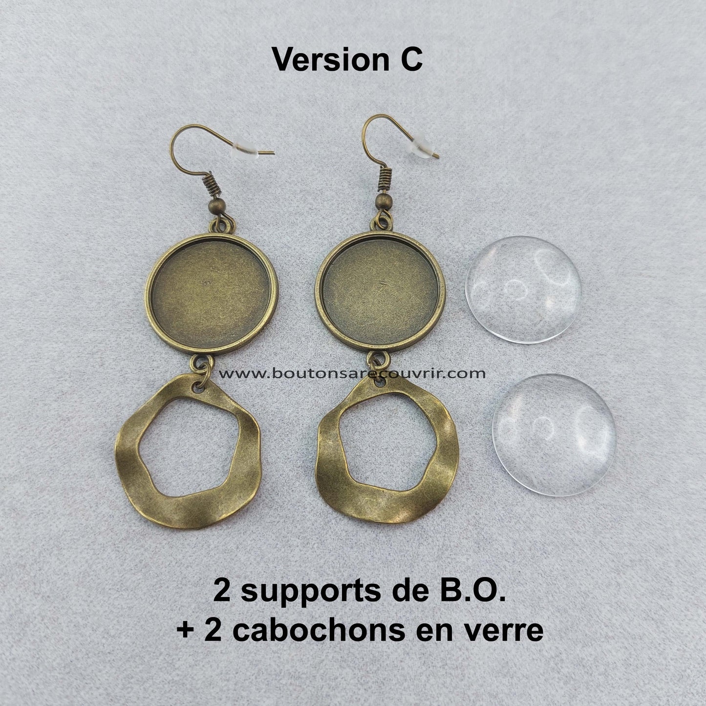 Boucles d'oreilles personnalisables