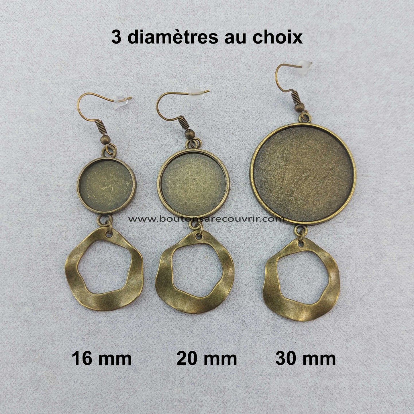 Boucles d'oreilles personnalisables