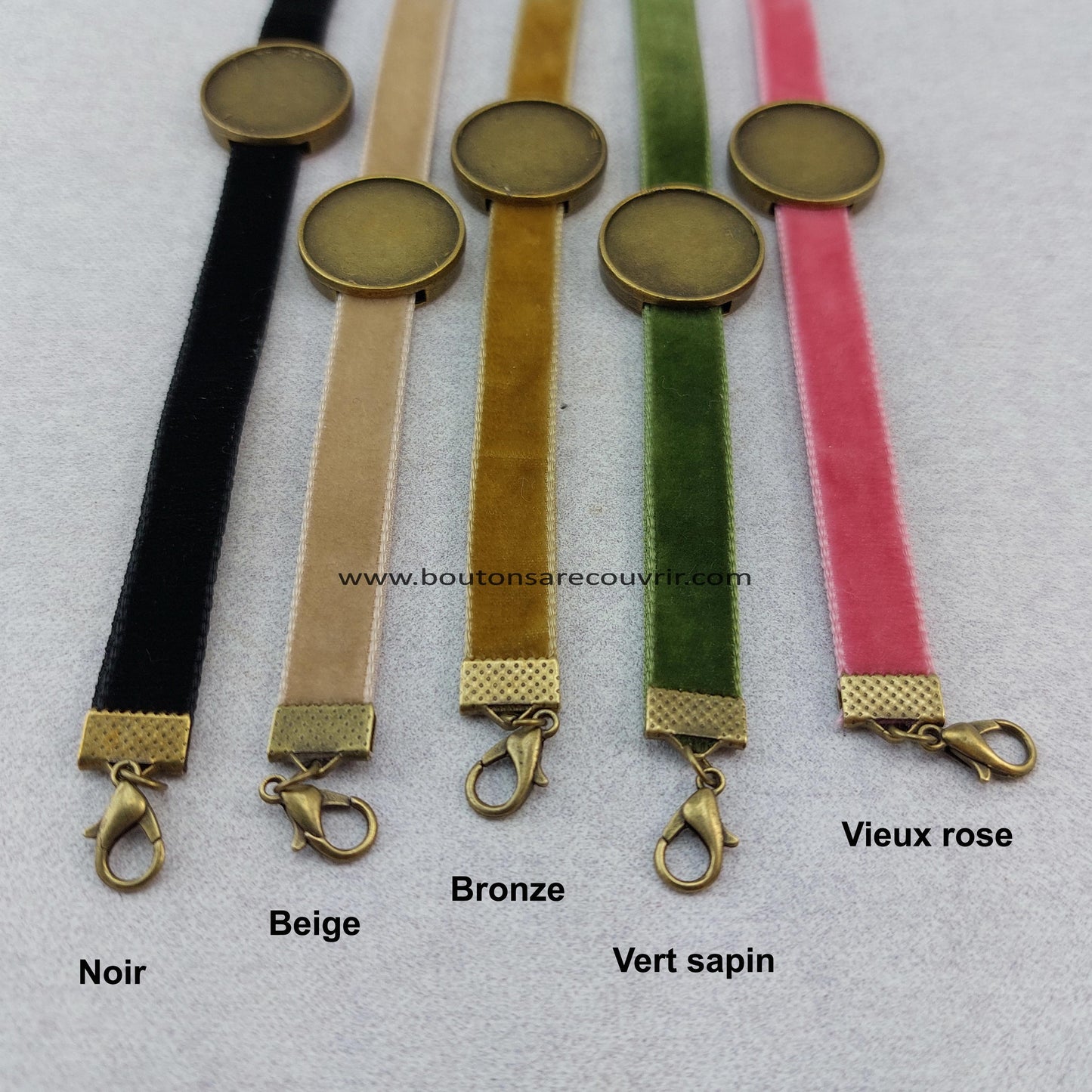 Boutons à recouvrir - cabochon en verre