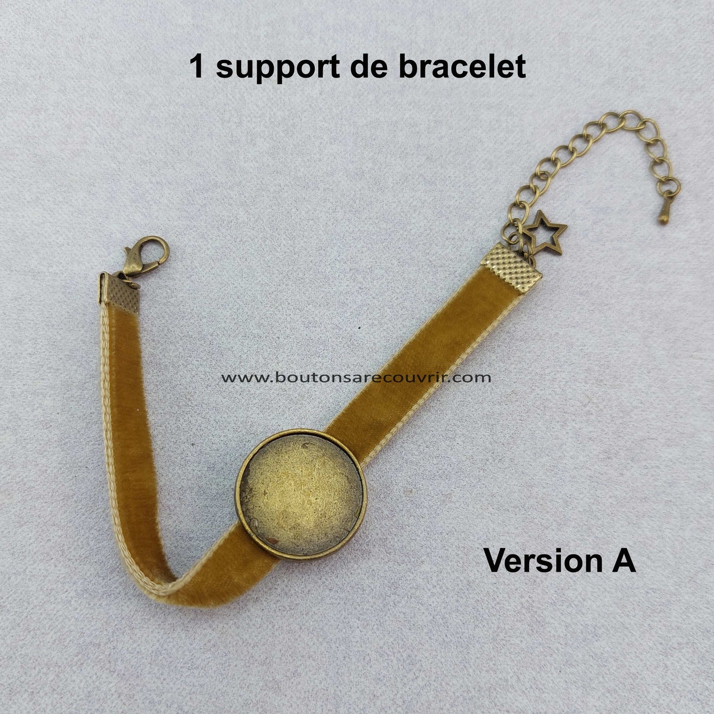Boutons à recouvrir - cabochon en verre