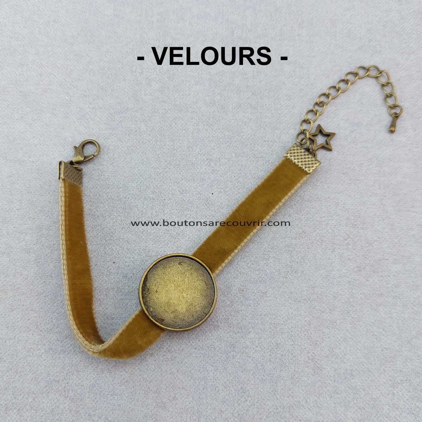 Boutons à recouvrir - cabochon en verre