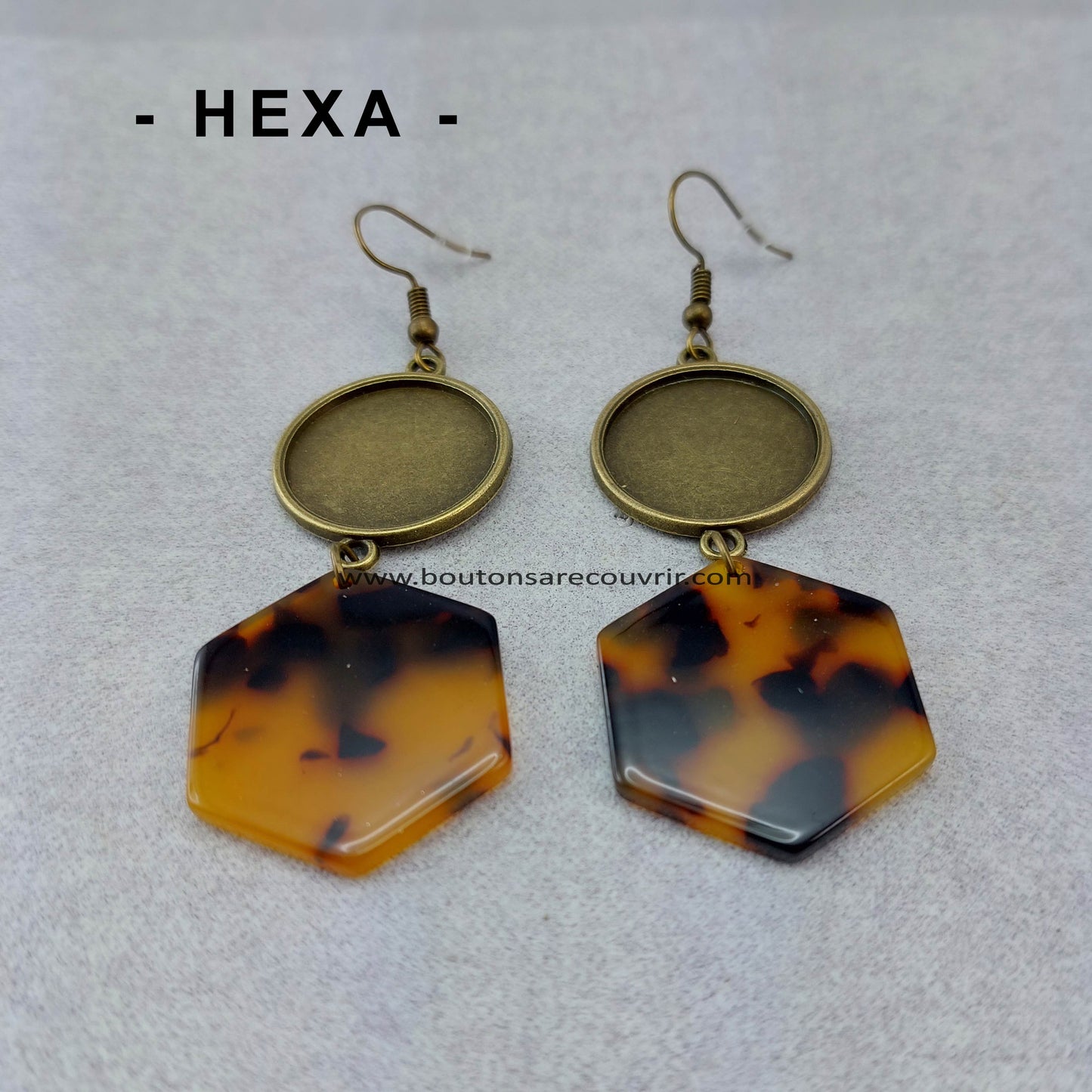 Boutons à recouvrir - Boucles oreilles