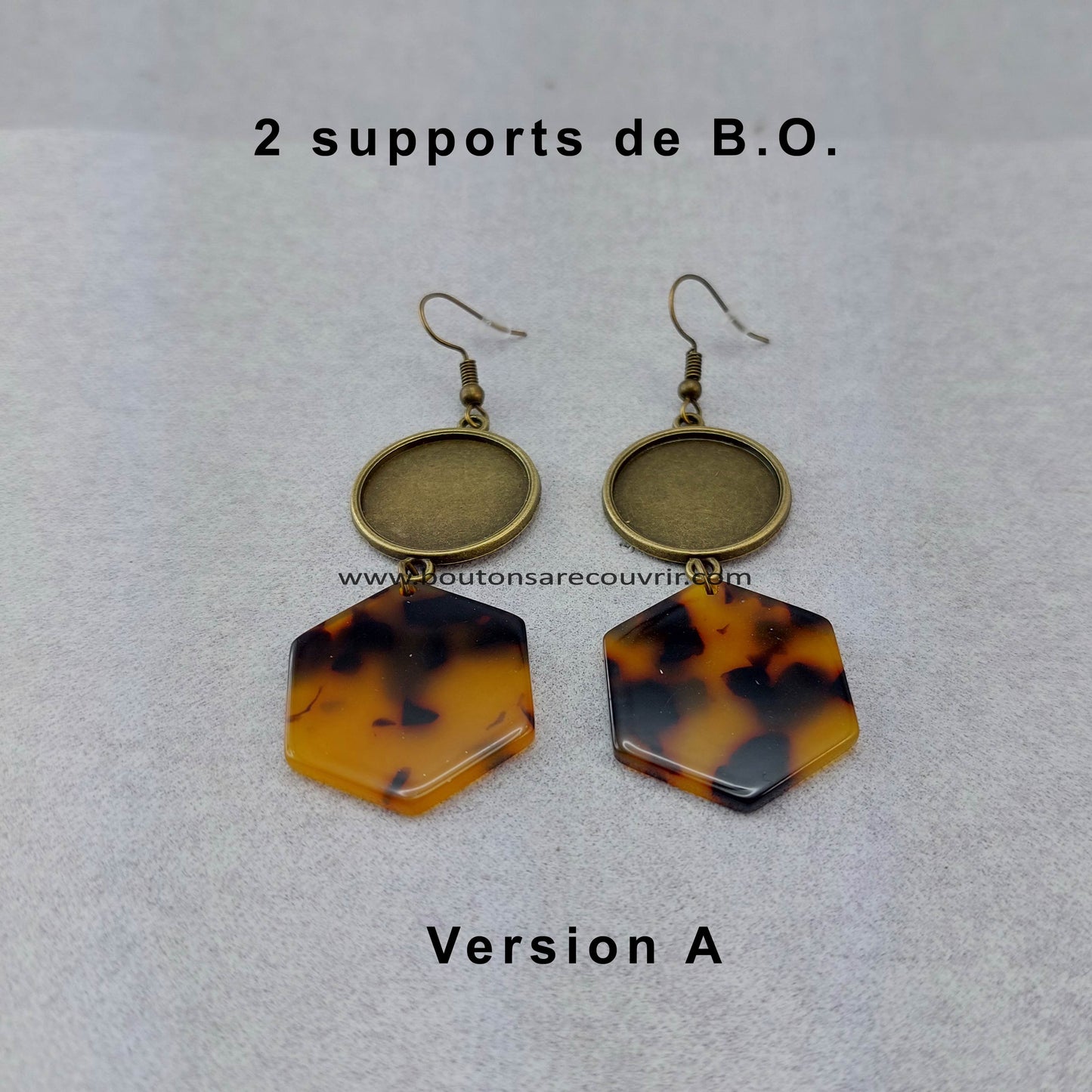 Boutons à recouvrir - Boucles oreilles