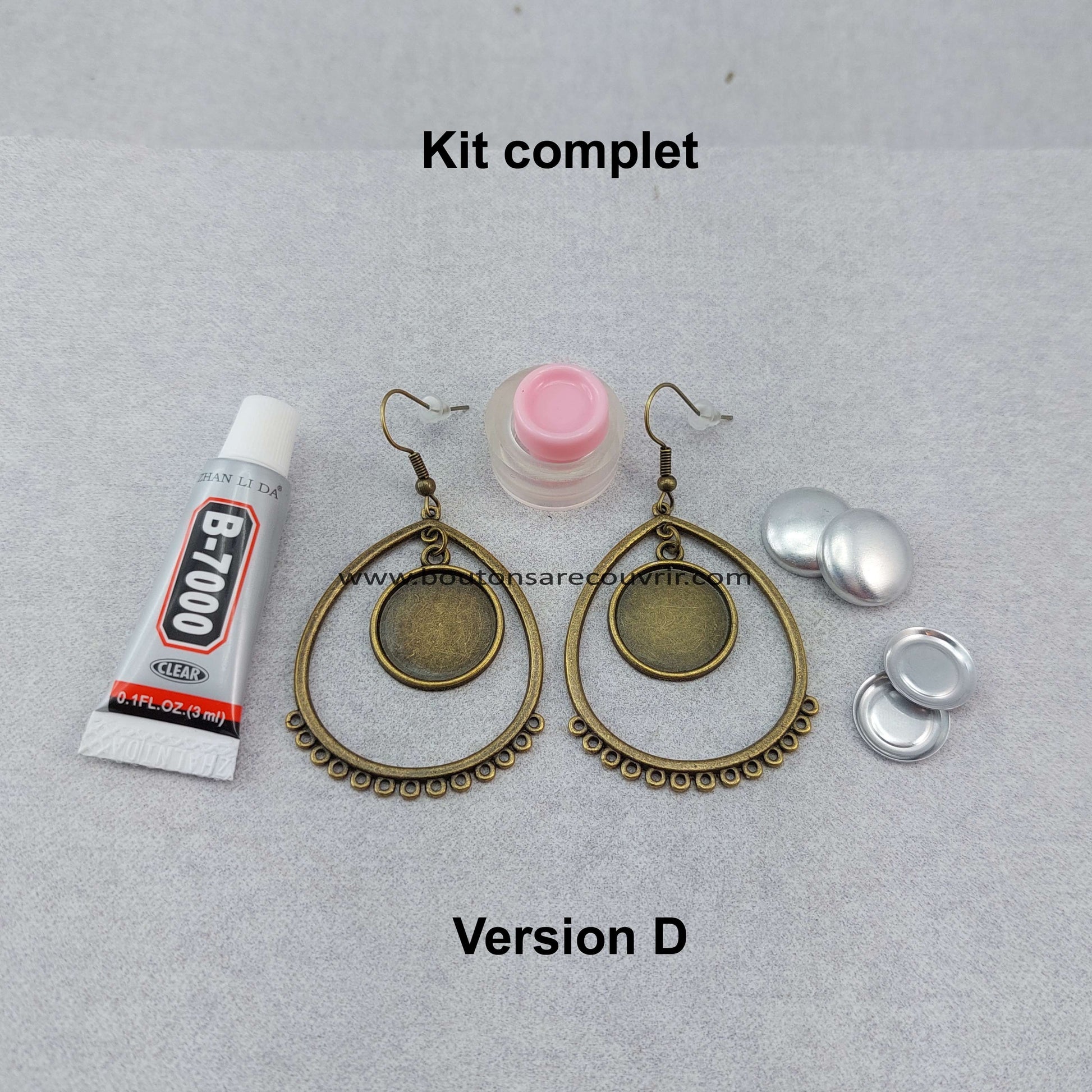 Boutons à recouvrir personnalisables
