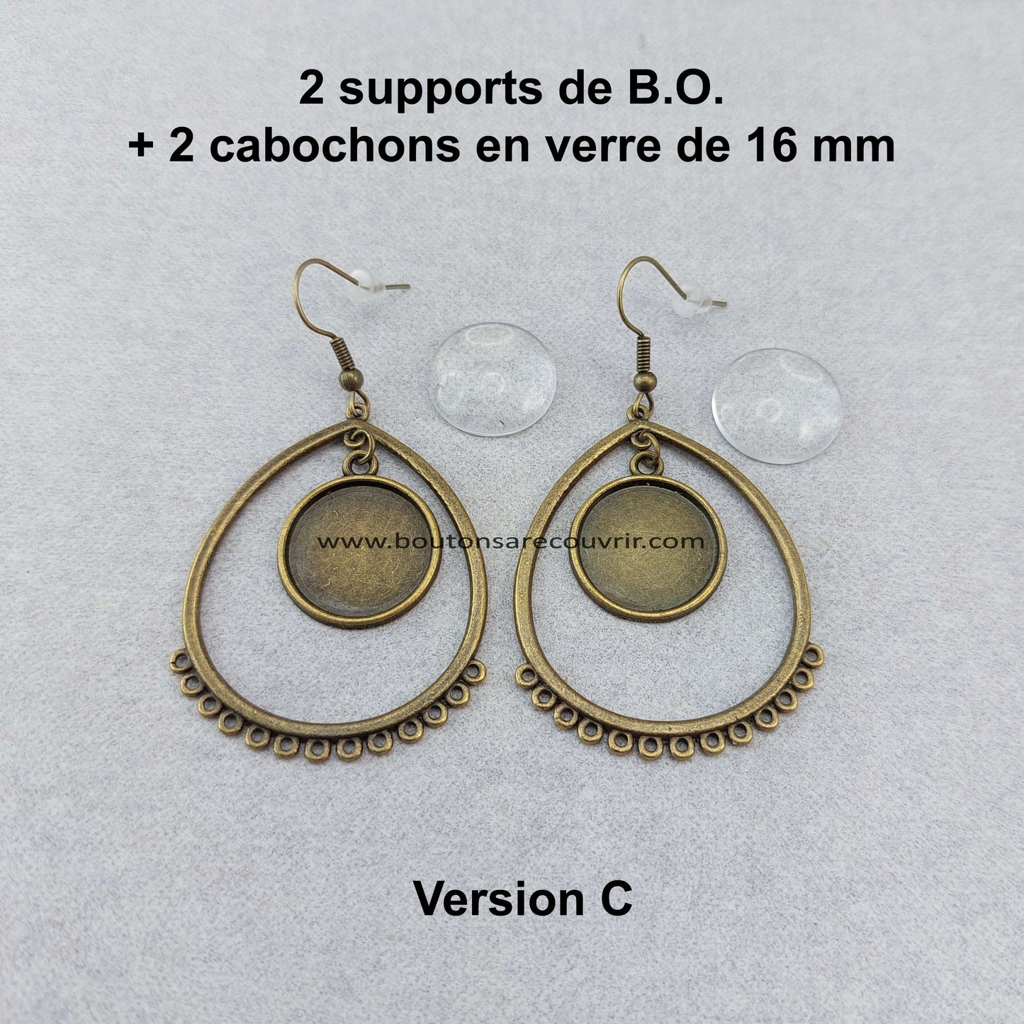 Boutons à recouvrir personnalisables