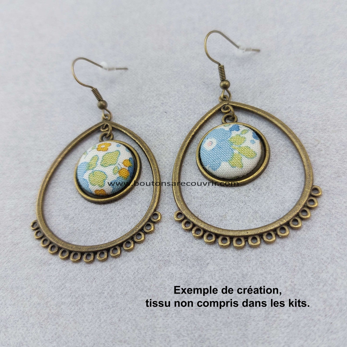 Boutons à recouvrir personnalisables