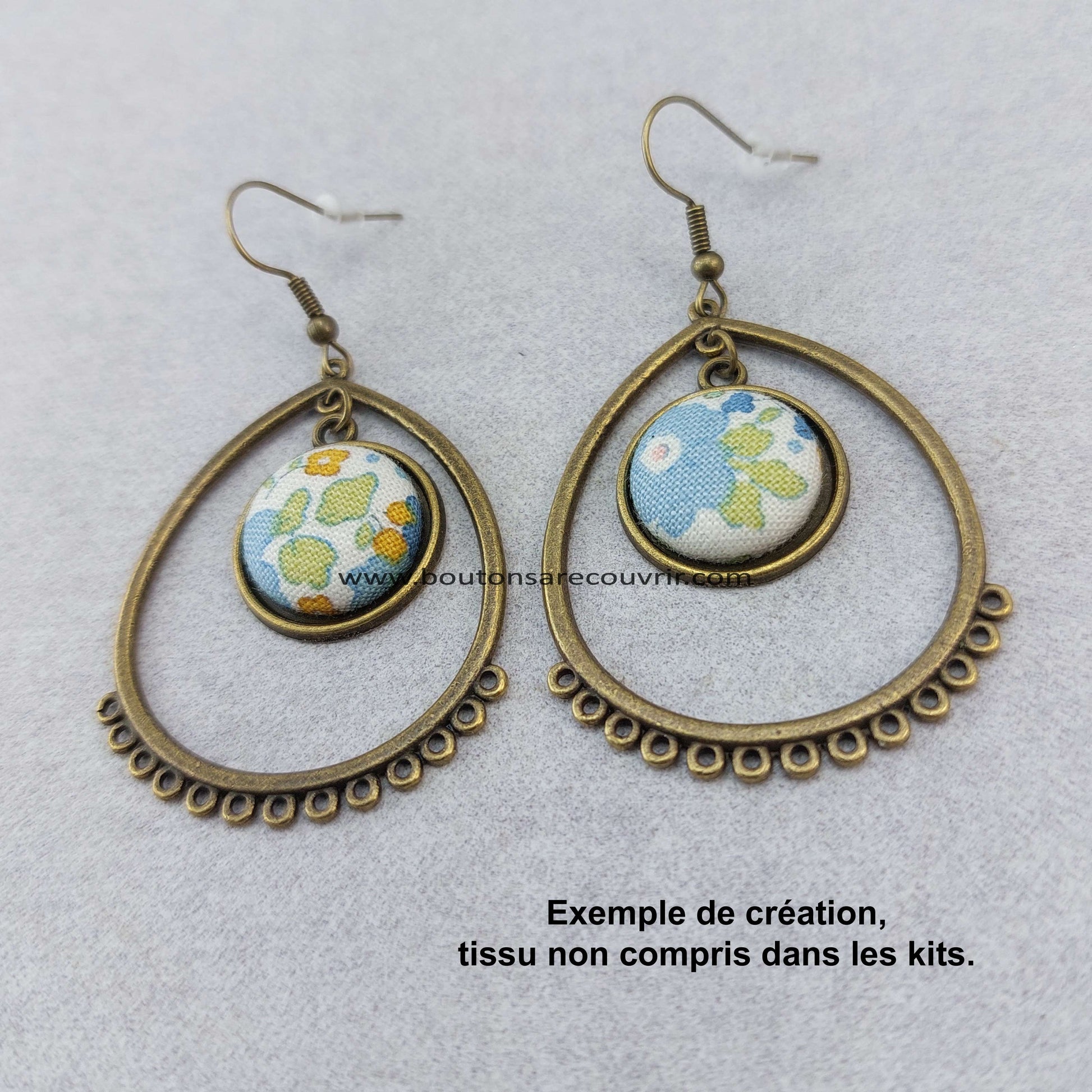 Boutons à recouvrir personnalisables
