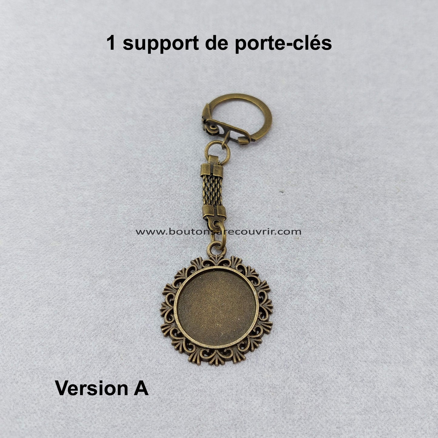 Porte-clés Boutons à recouvrir