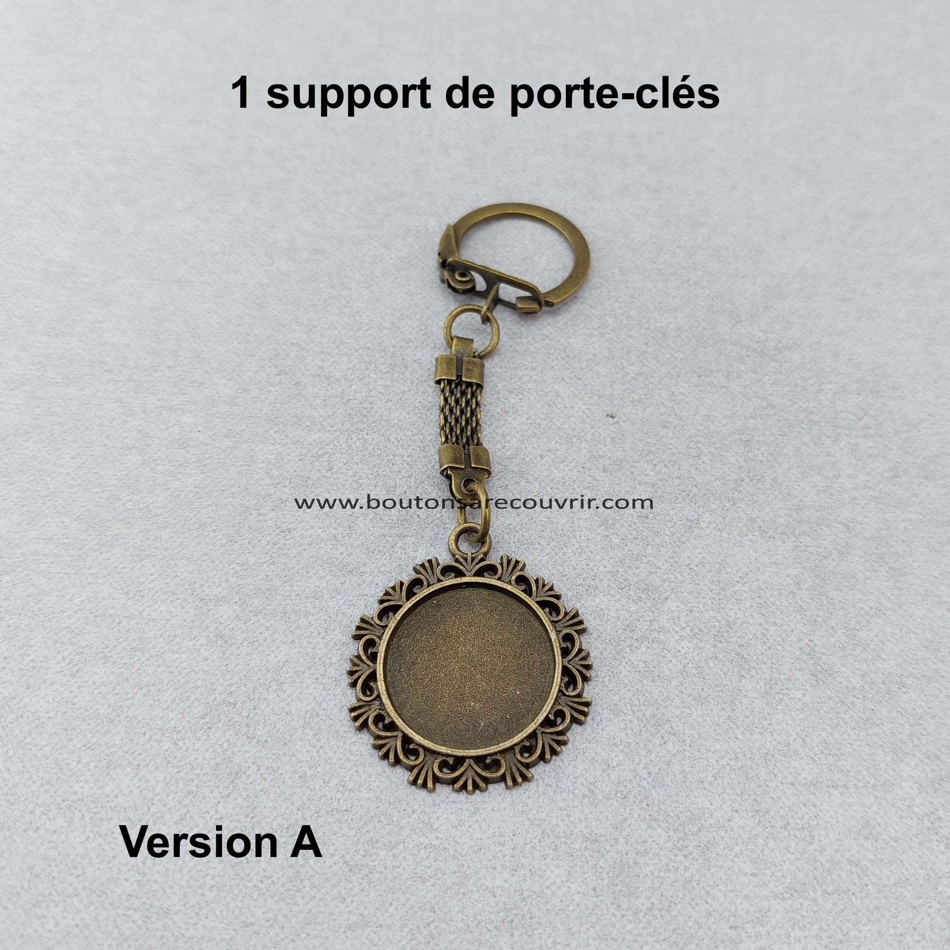 Porte-clés Boutons à recouvrir