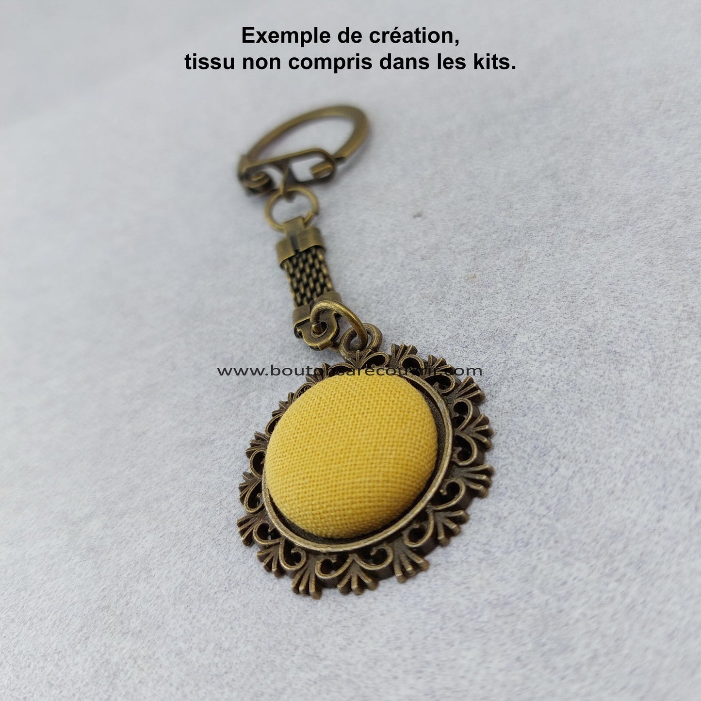 Porte-clés Boutons à recouvrir