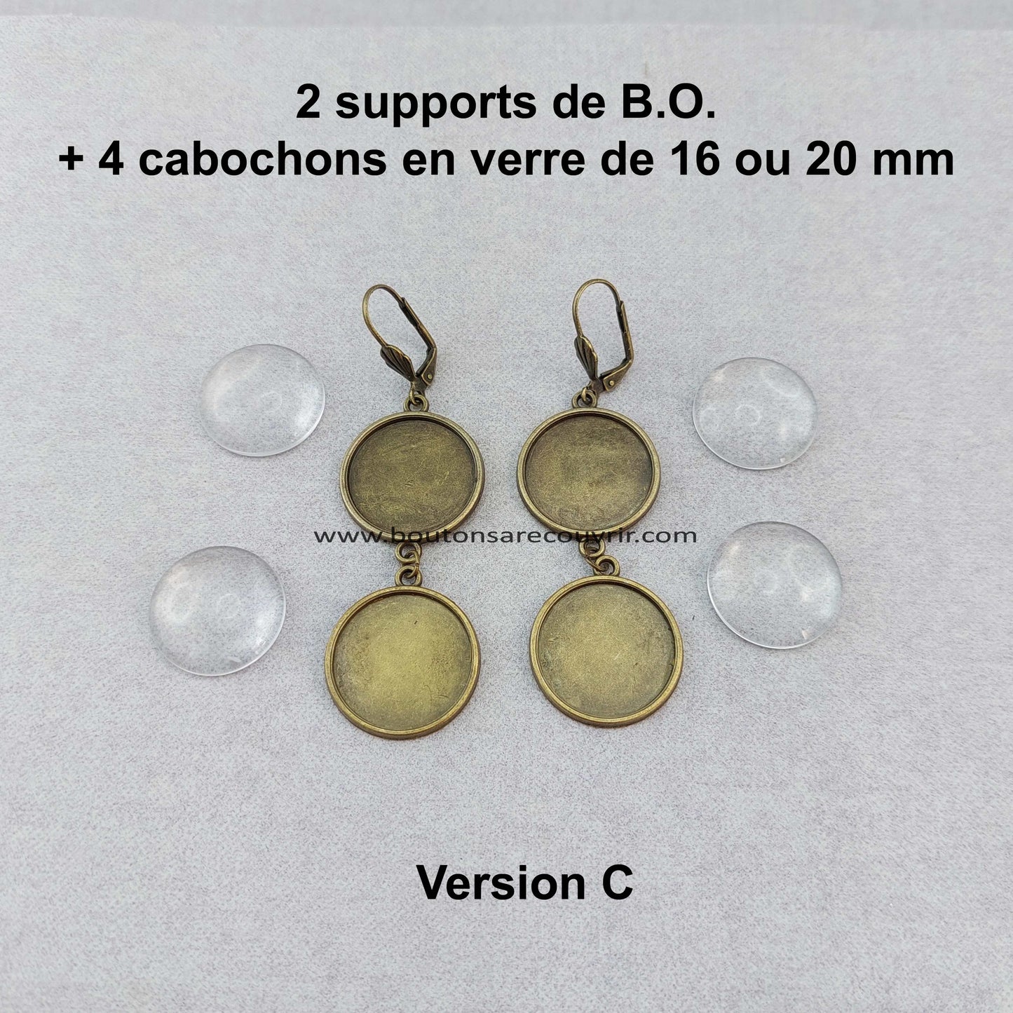 Boucles d'oreilles personnalisables