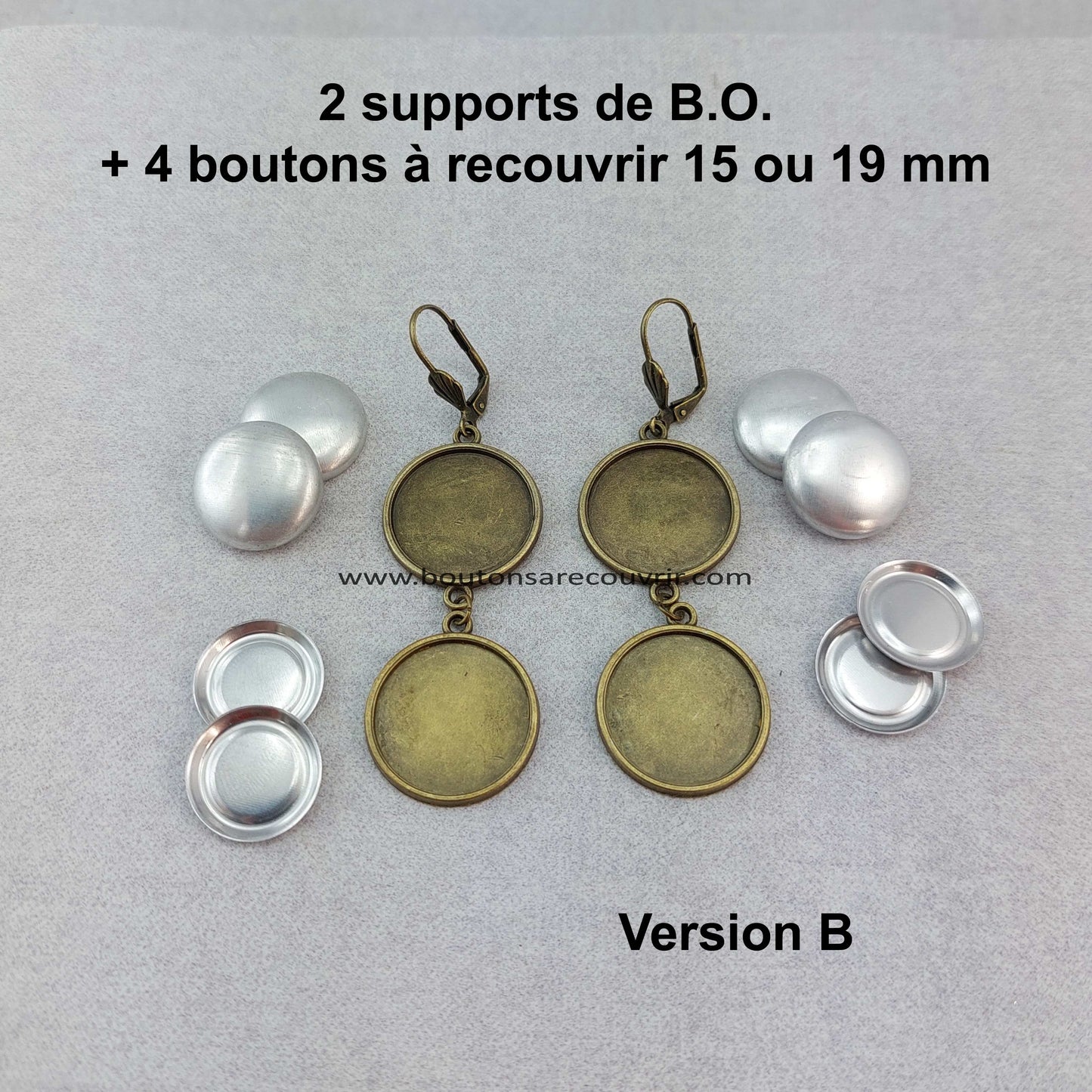 Boucles d'oreilles personnalisables