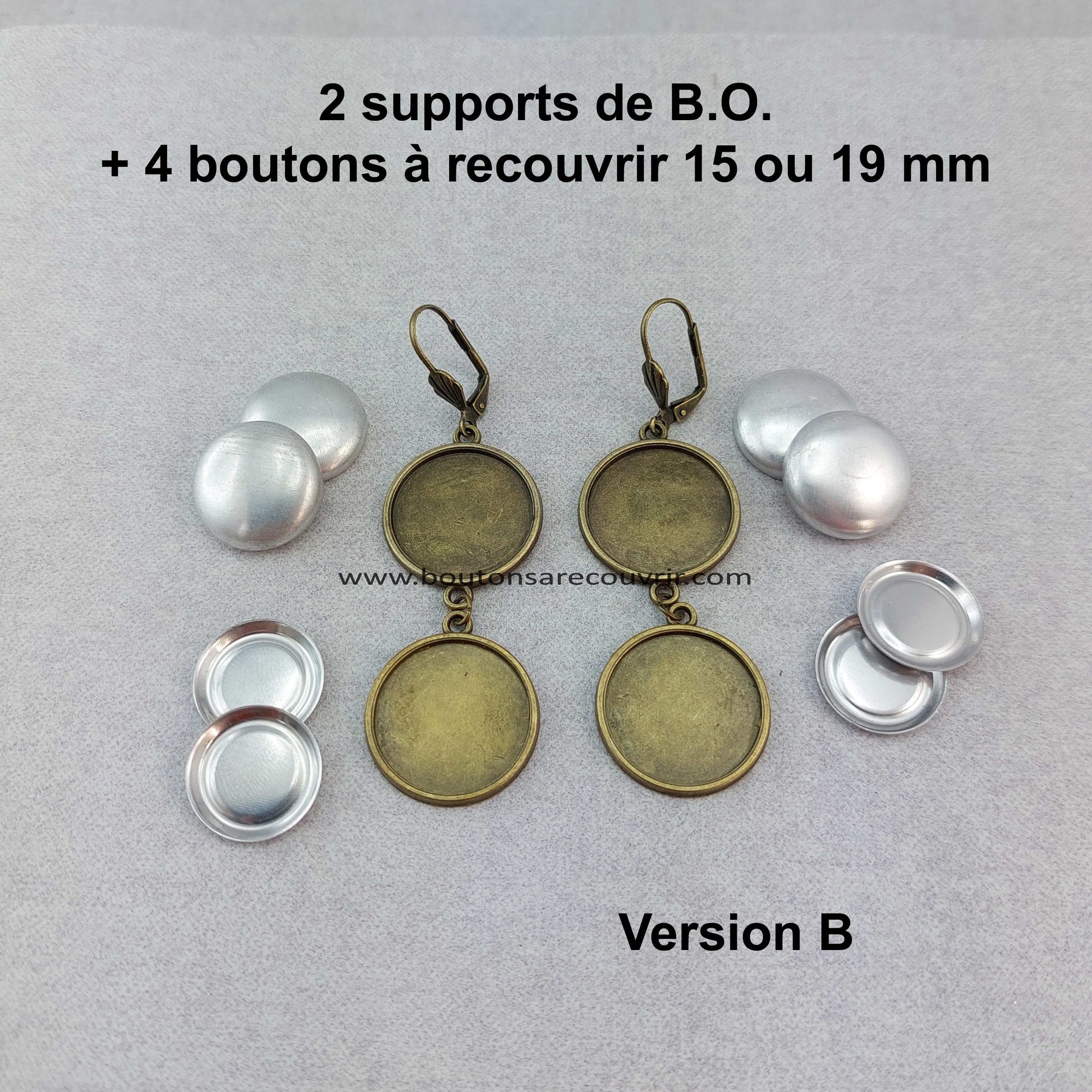 Boucles d'oreilles personnalisables