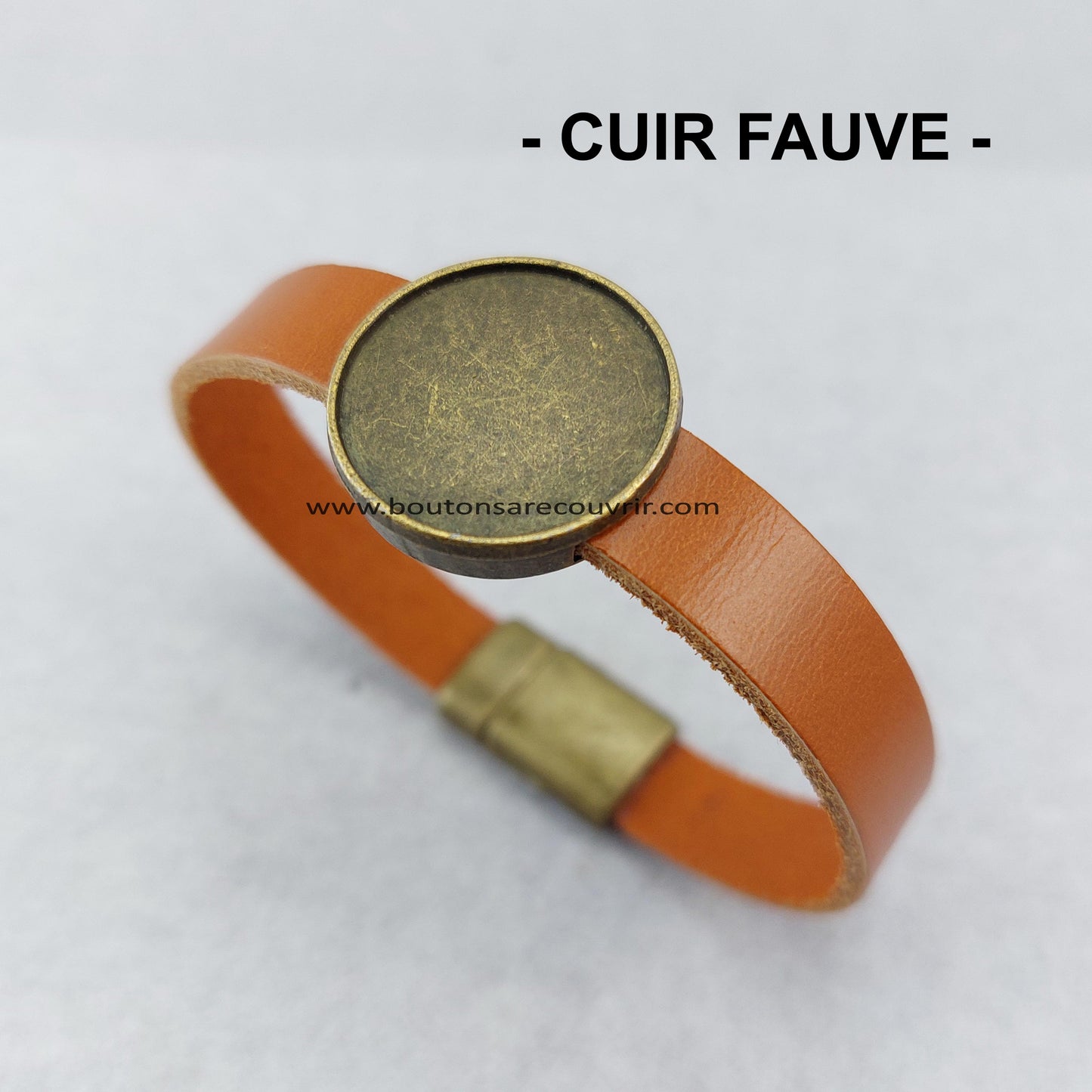 Bracelet bouton à recouvrir