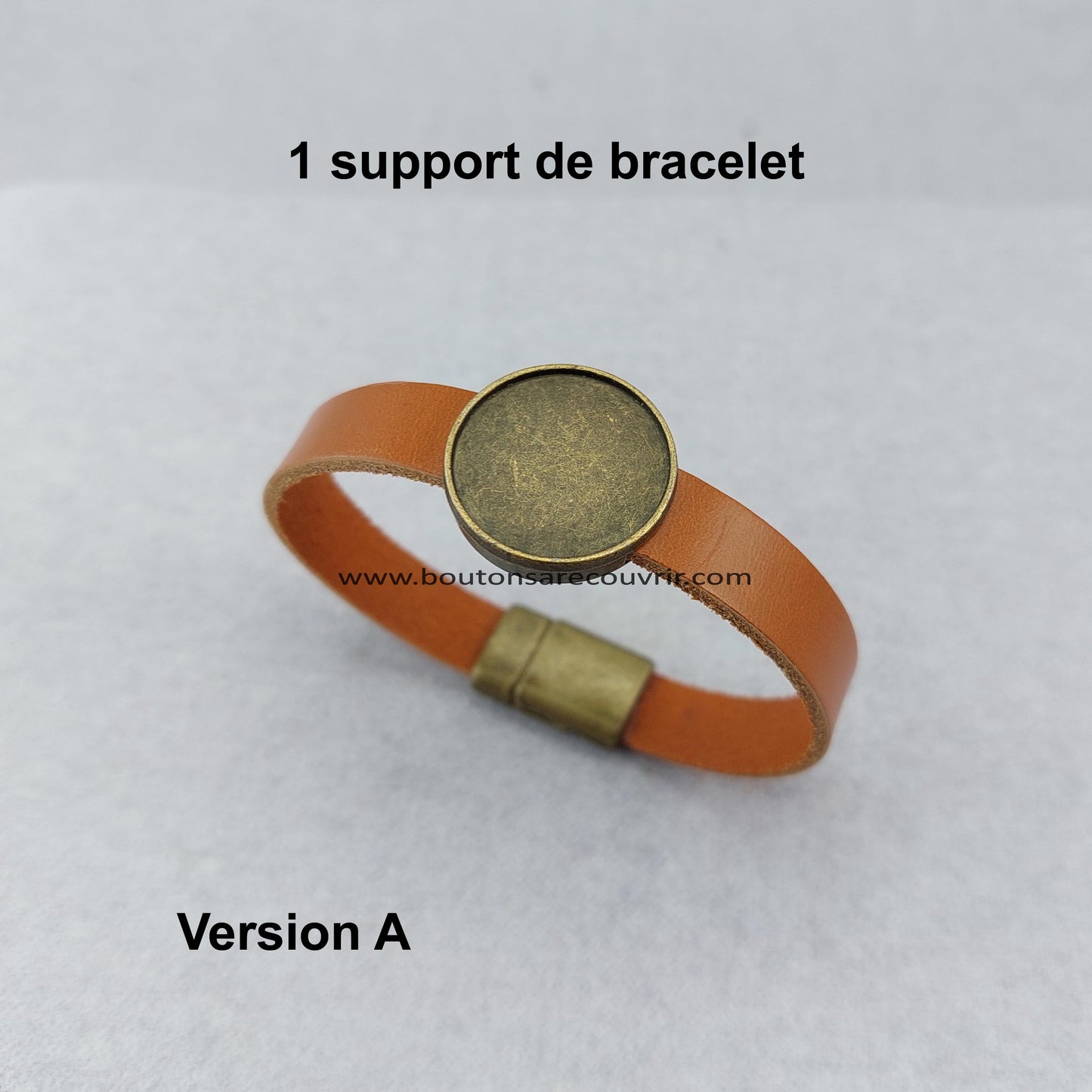 Bracelet bouton à recouvrir