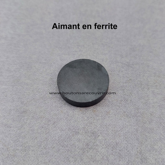 Aimant pour bouton à recouvrir