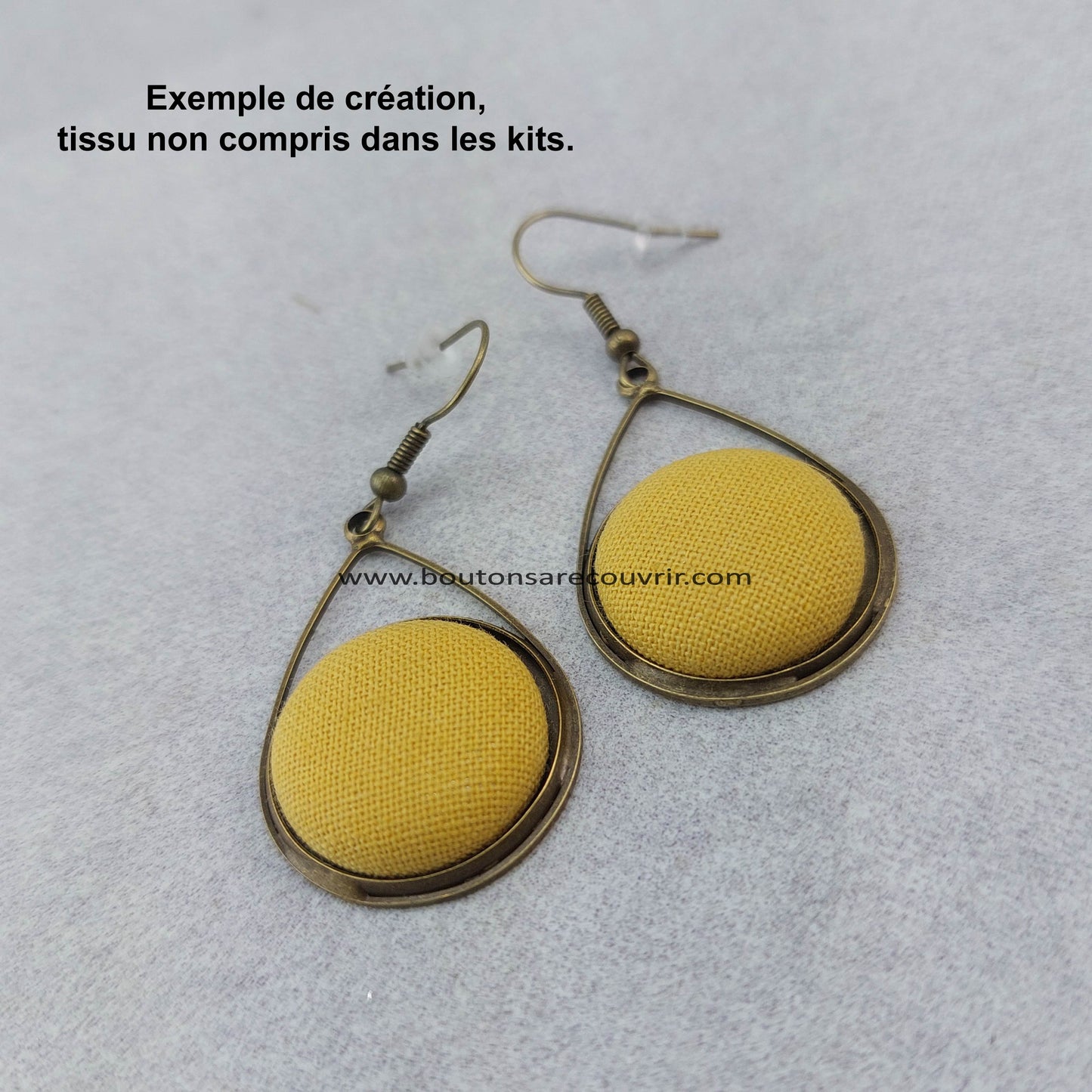 Cabochons en verre - boutons à recouvrir - cover buttons